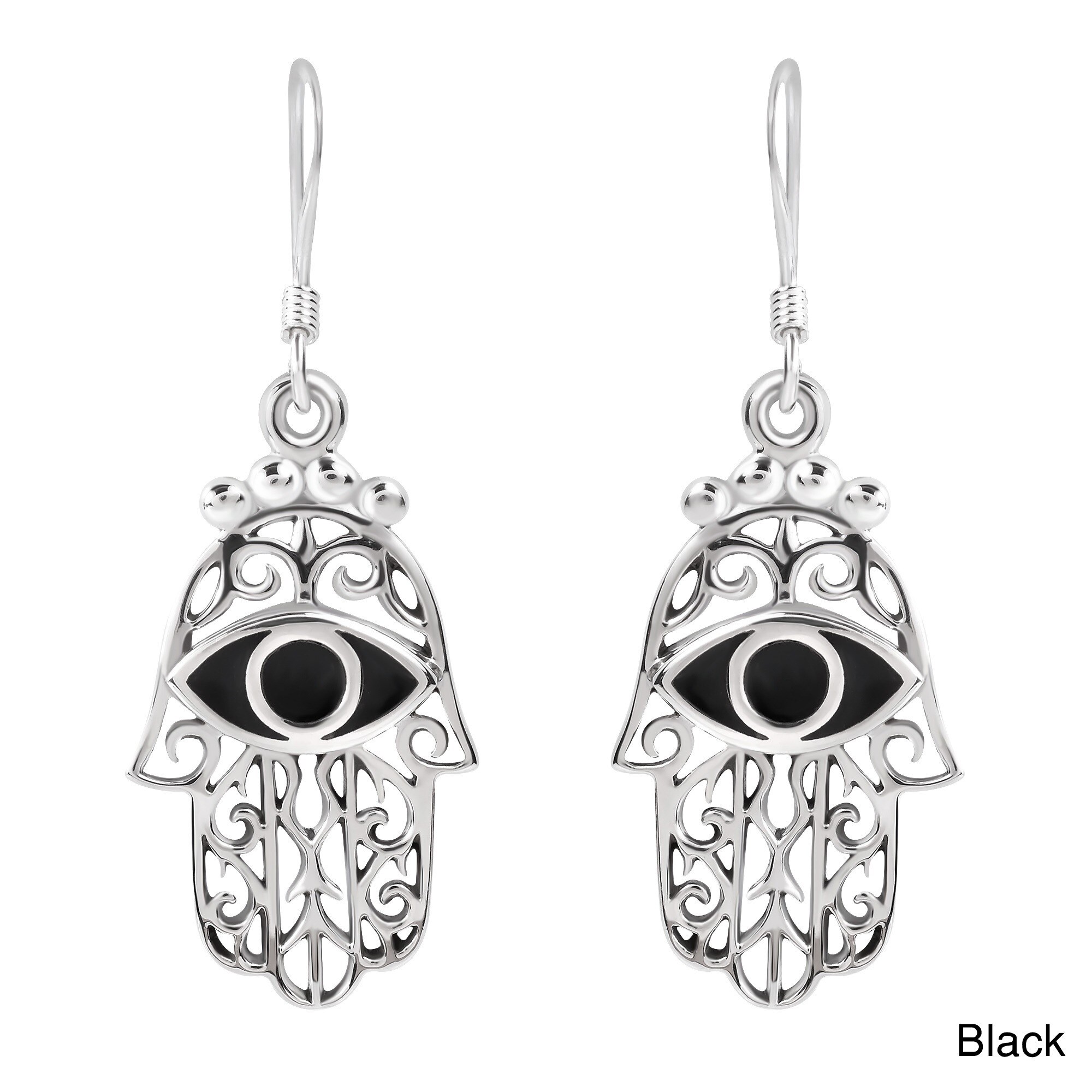 Handmade Jewish Hamsa Hand Evil Protection 925 Silver Earrings Handmade Jewish Hamsa Hand Evil Protection 925 Silver Earrings Thailand Free Shipping On Orders Over 45 16189426