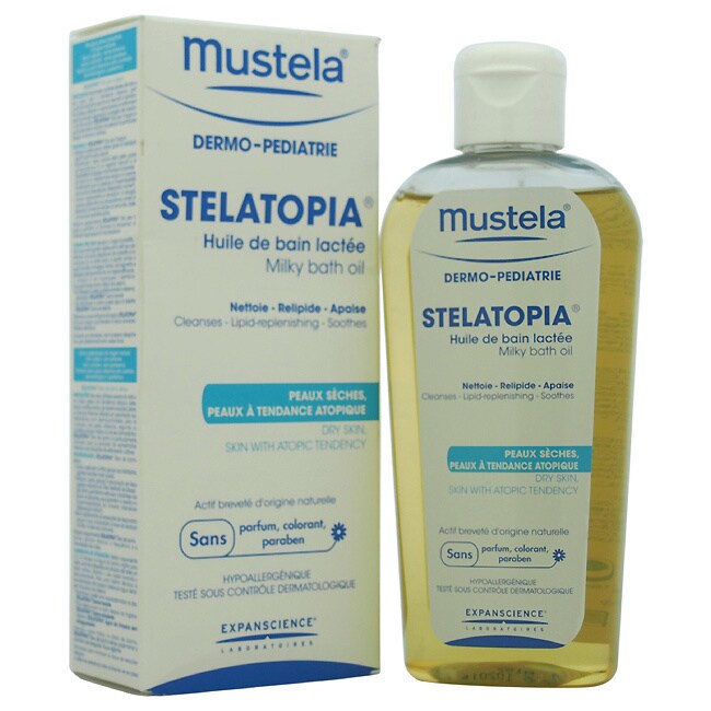 mustela milky bath oil