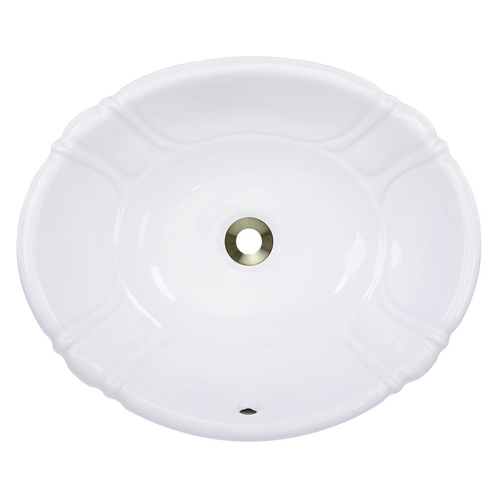 Polaris Sinks P5181ow White Porcelain Vessel Drop In Bathroom Polaris Sinks P5181ow White Porcelain Vessel Drop In Bathroom Vanity Sink Free Shipping Today 9008206