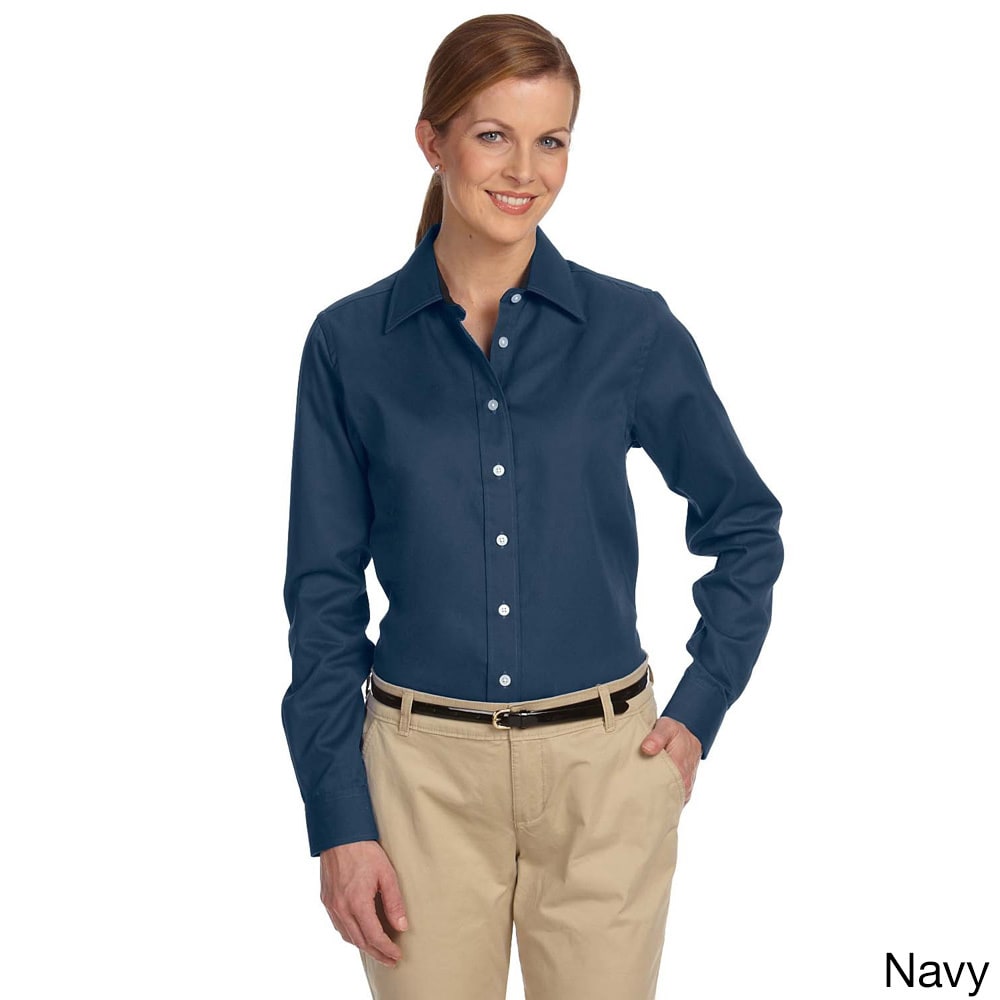 navy collared shirt womens