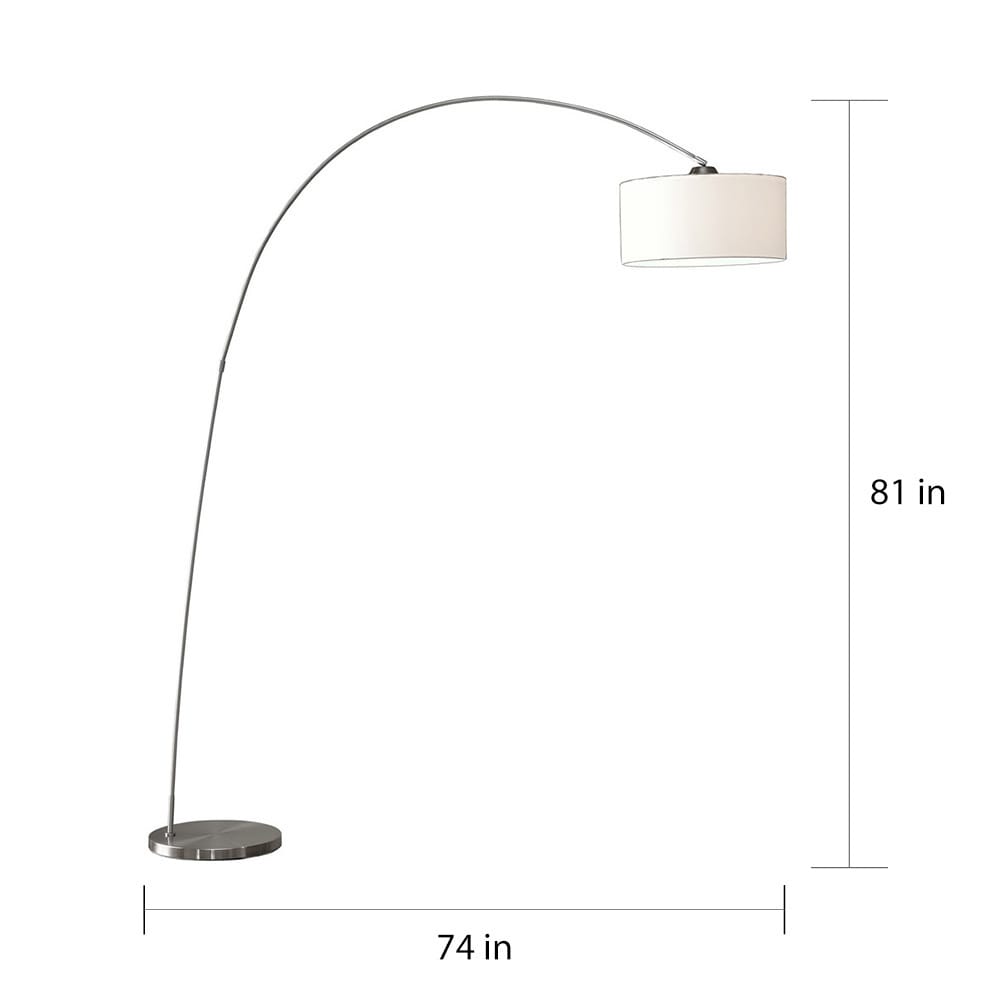 Artiva USA Adelina Arched Brushed Steel Floor Lamp - Free Shipping ... Artiva USA Adelina Arched Brushed Steel Floor Lamp - Free Shipping ...