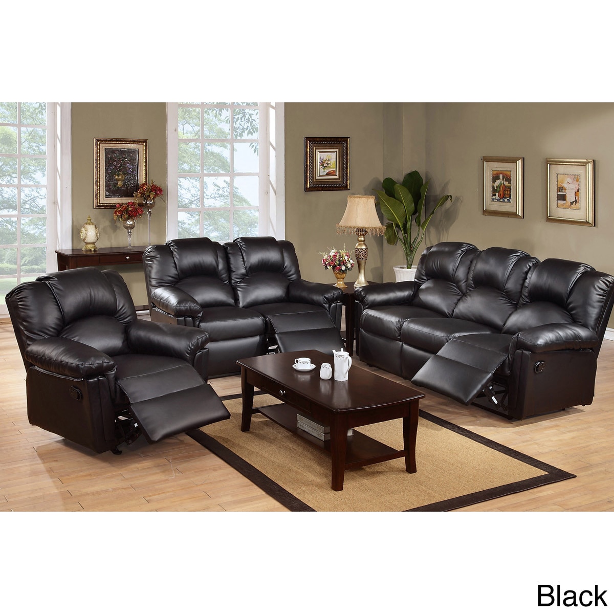 Grele Bonded Leather Reclining Living Room Set Free Grele Bonded Leather Reclining Living Room Set Free Shipping Today 9052228