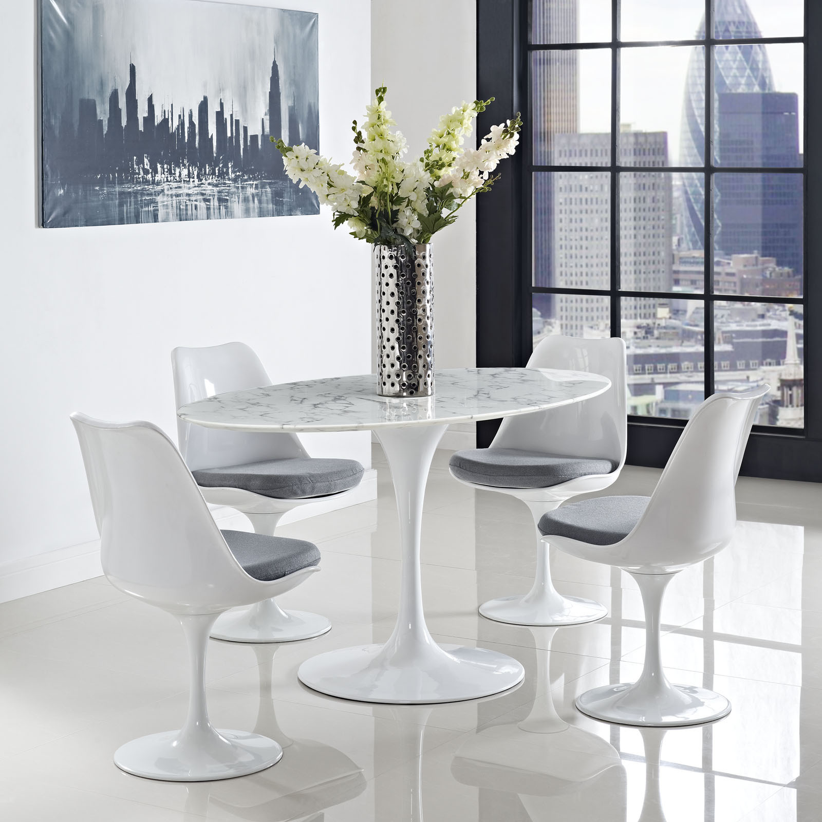 Lippa Marble 60 White Oval Shaped Dining Table Free Shipping Lippa Marble 60 White Oval Shaped Dining Table
