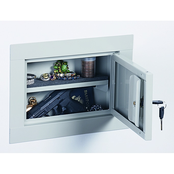 Shop Stack On In Wall Pistol Security Cabinet Overstock 9091202