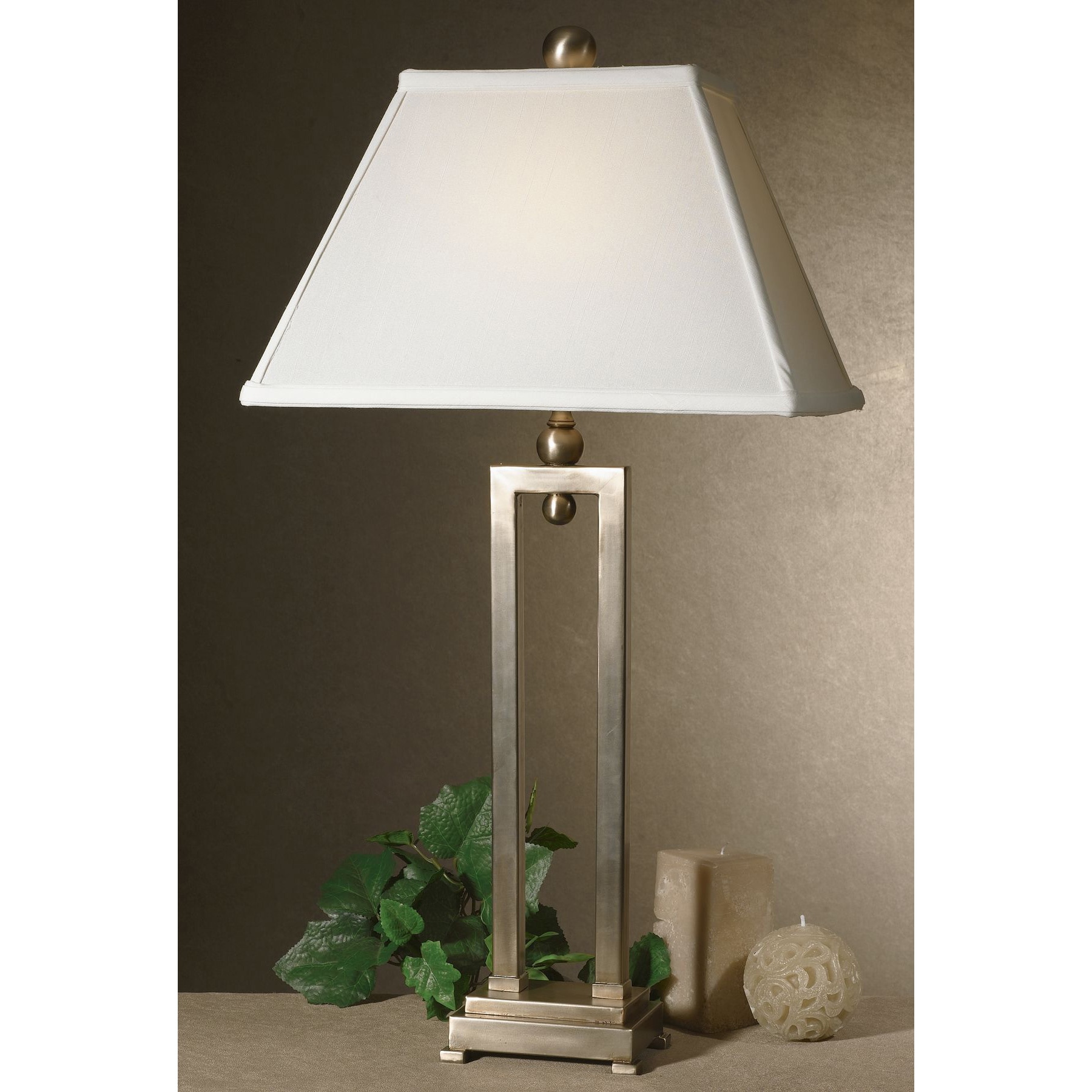 Uttermost Conrad Silverplated Iron Table Lamp Free Shipping Uttermost Conrad Silverplated Iron Table Lamp Free Shipping Today 9092343
