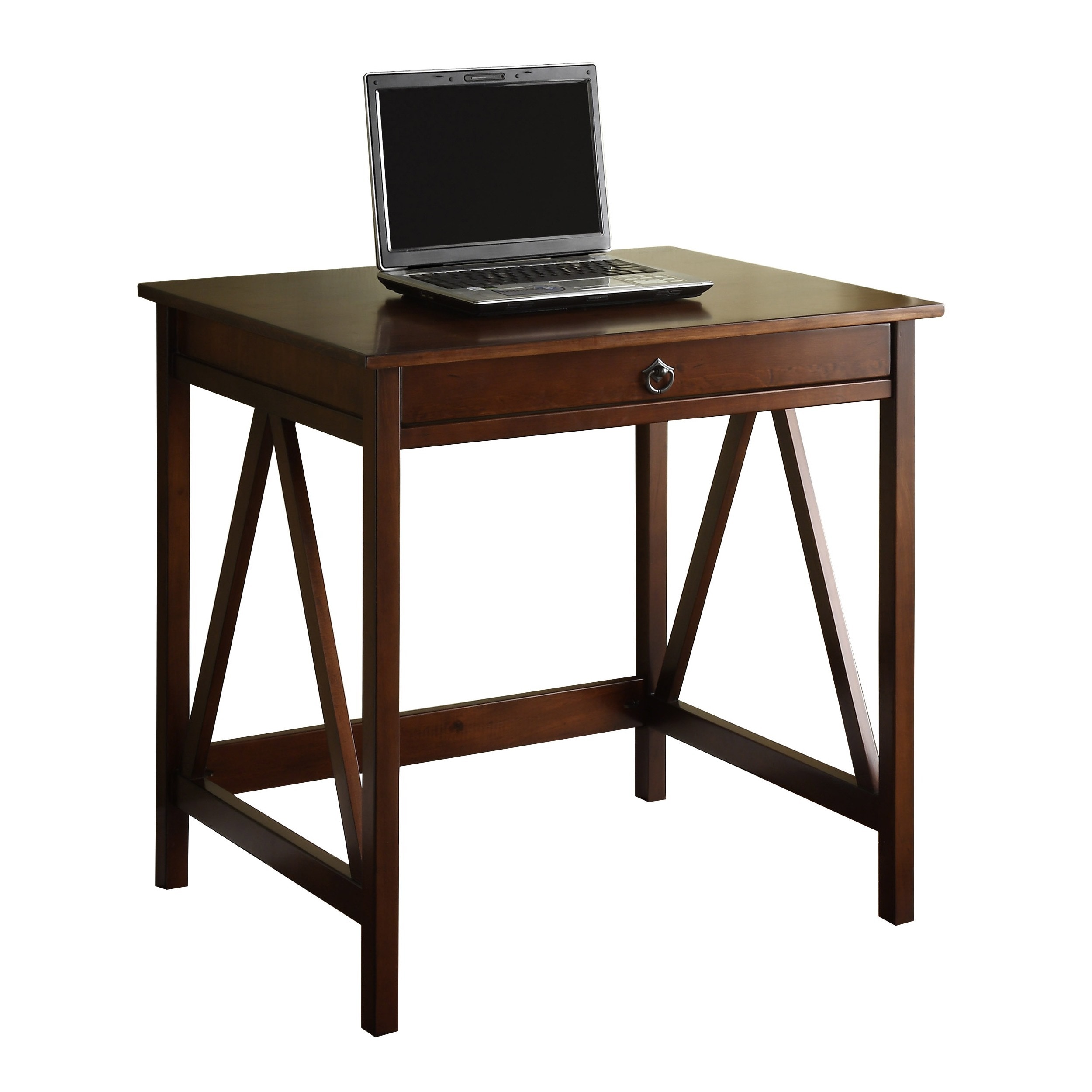 Linon Tiziano Laptop Desk Aged Cherry On Free Shipping Linon Tiziano Laptop Desk Aged Cherry On Free Shipping Today 9104253