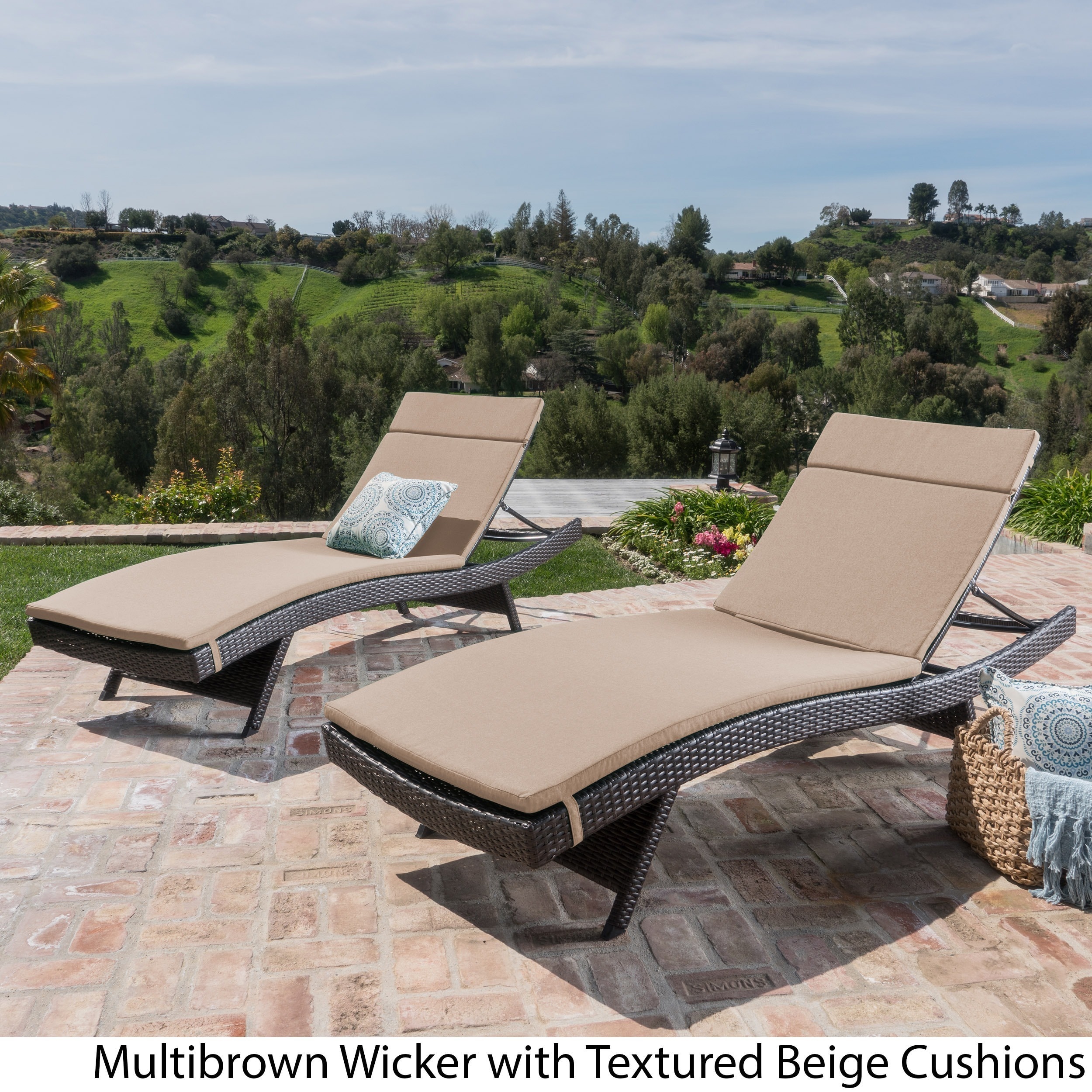 Oliver James Baishi Outdoor Cushioned Lounge Chairs Set Of 2 Oliver James Baishi Outdoor Cushioned Lounge Chairs Set Of 2 Free Shipping Today 21258410