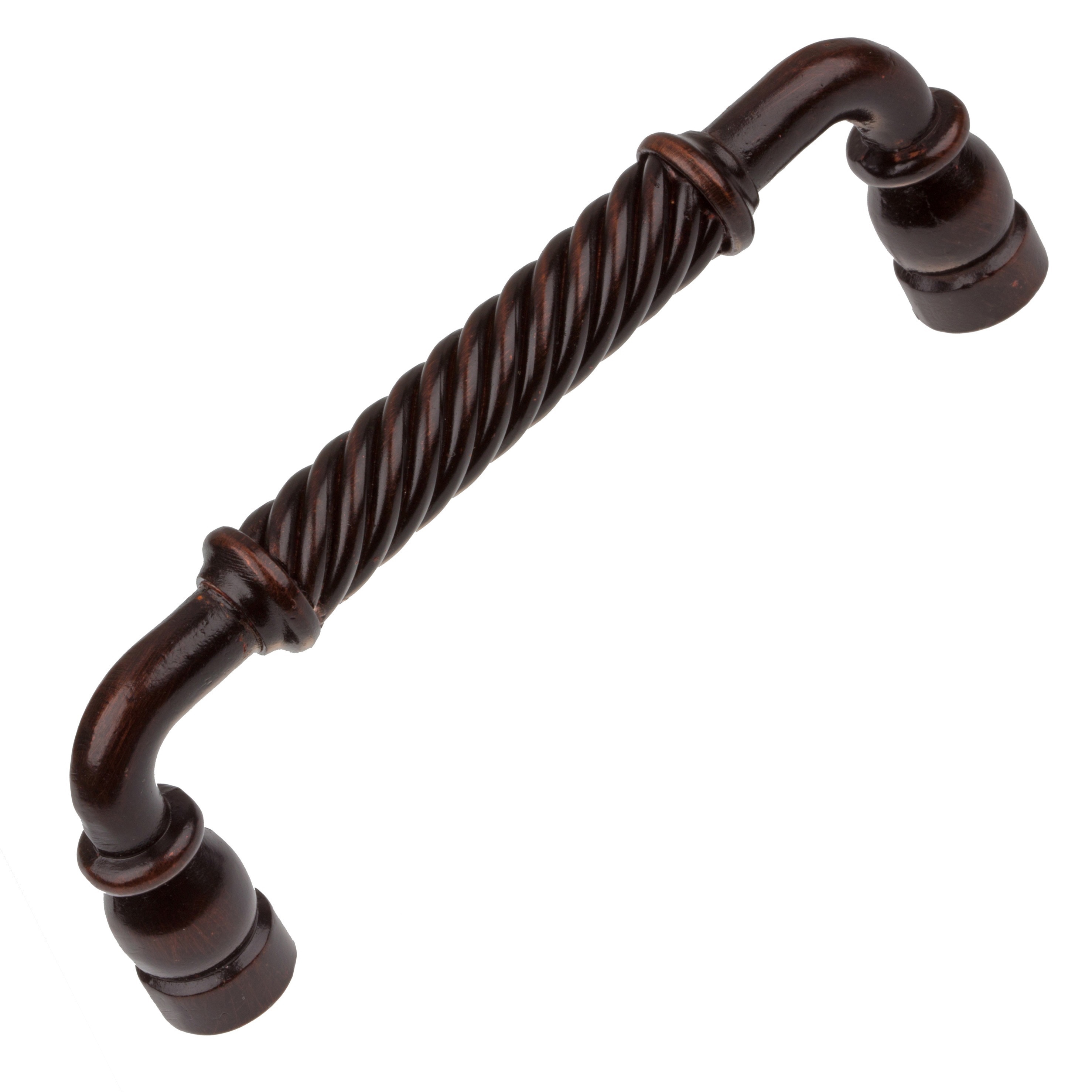 GlideRite 5 inch CC Oil Rubbed Bronze Twisted Cabinet Drawer Pulls Pack of 10