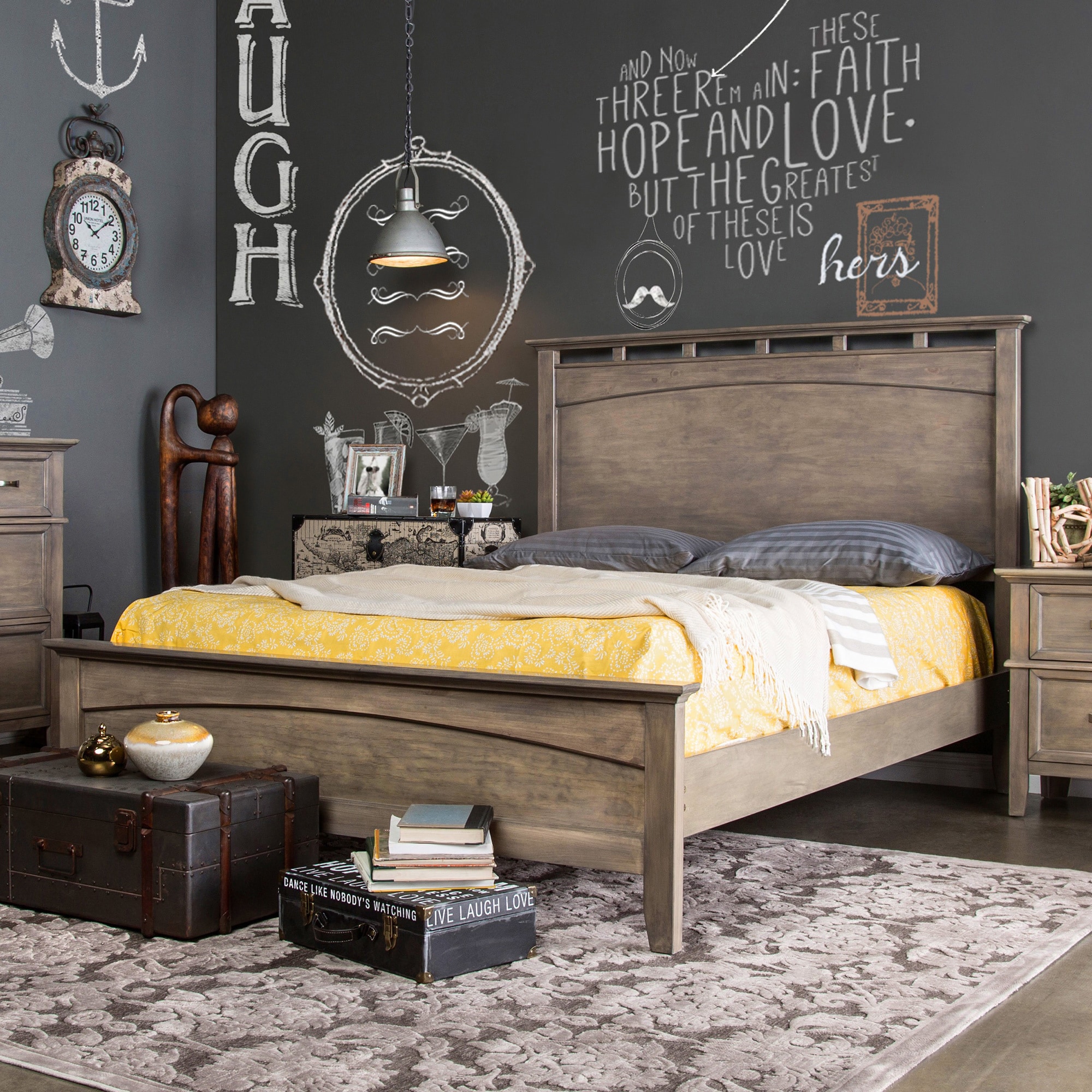 Furniture Of America Seas 4 Piece Weathered Oak Bed Set Furniture Of America Seas 4 Piece Weathered Oak Bed Set Free Shipping Today 9173451