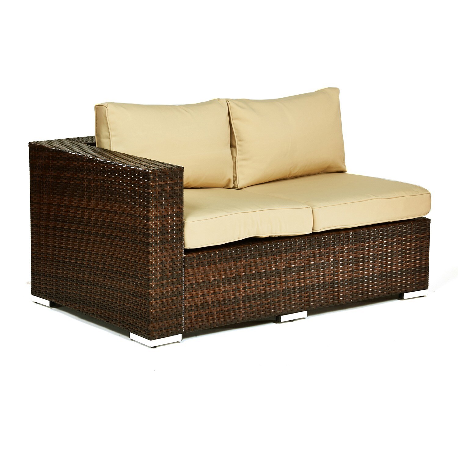 The Hom Kessler Brown 4 Piece Outdoor Wicker Sectional Sofa Set The Hom Kessler Brown 4 Piece Outdoor Wicker Sectional Sofa Set Free Shipping Today 9206998