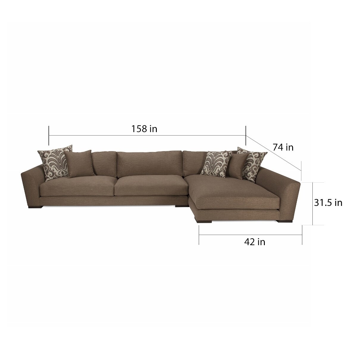Jar Designs Emilio Sofa And Chaise Free Shipping Today Jar Designs Emilio Sofa And Chaise