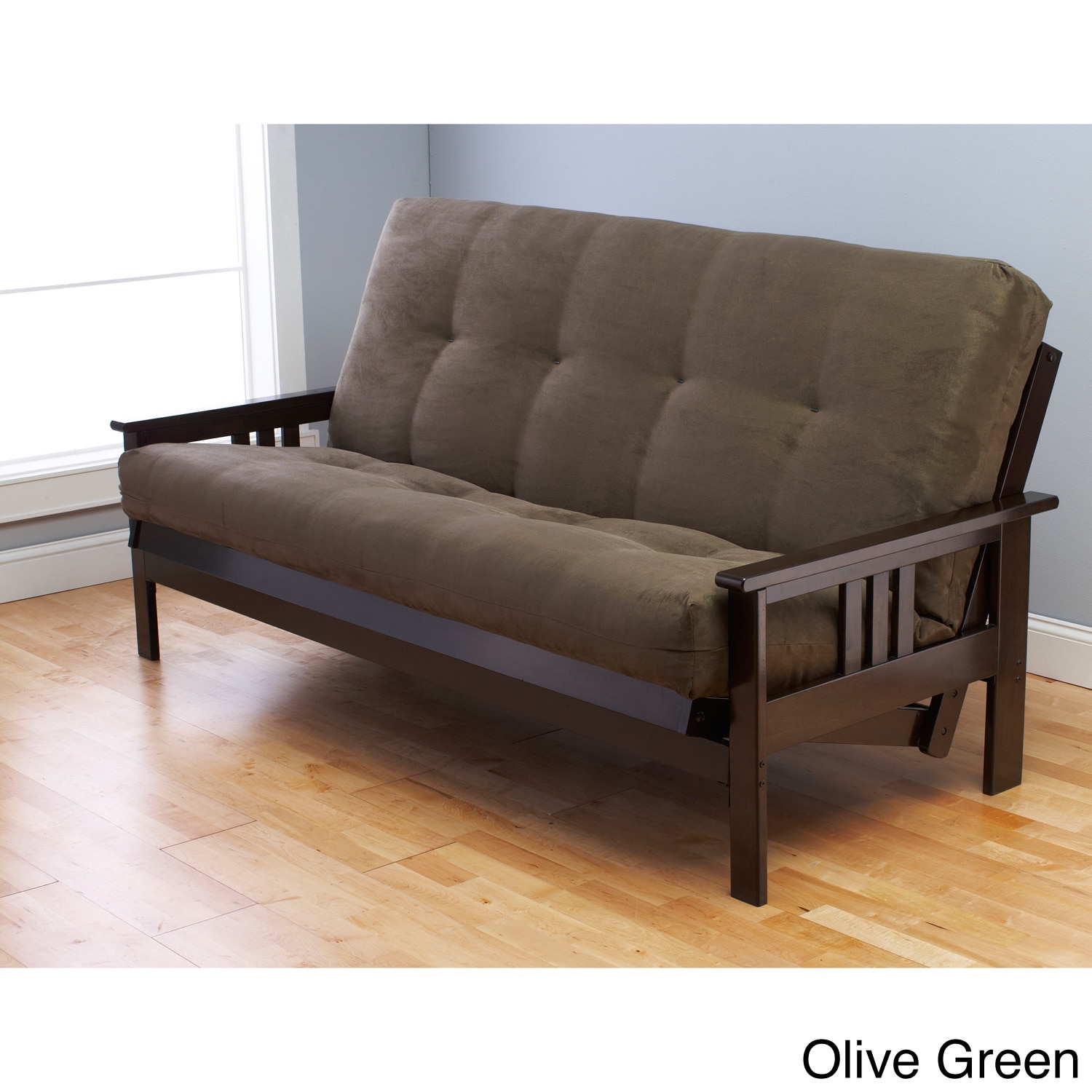 Porch Den Desoto Hardwood Suede Queen Size Futon Sofa Bed Ping The Best Deals On Futons