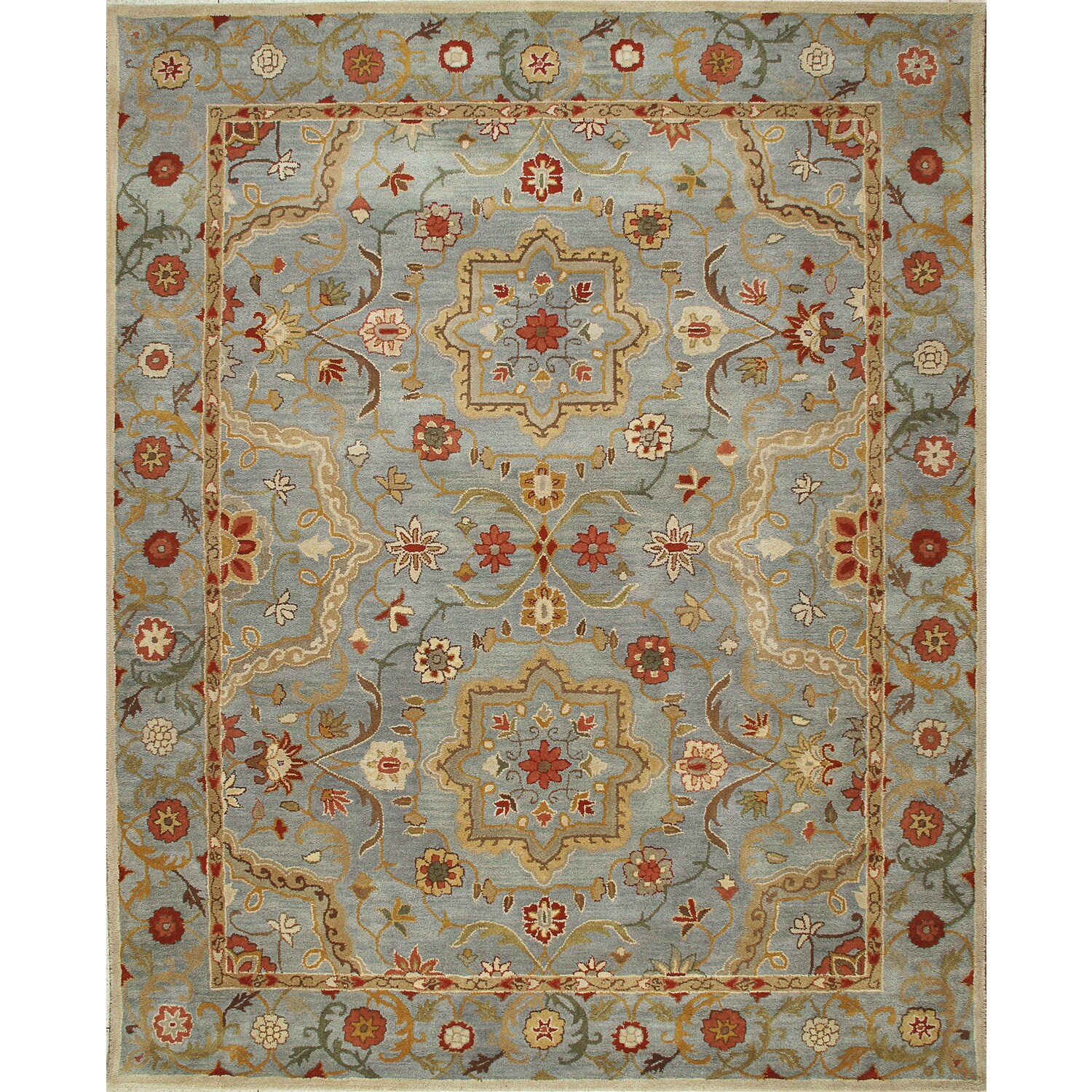 Shop Handmade Tufted Leslie Persian Style Wool Rug Free Shipping