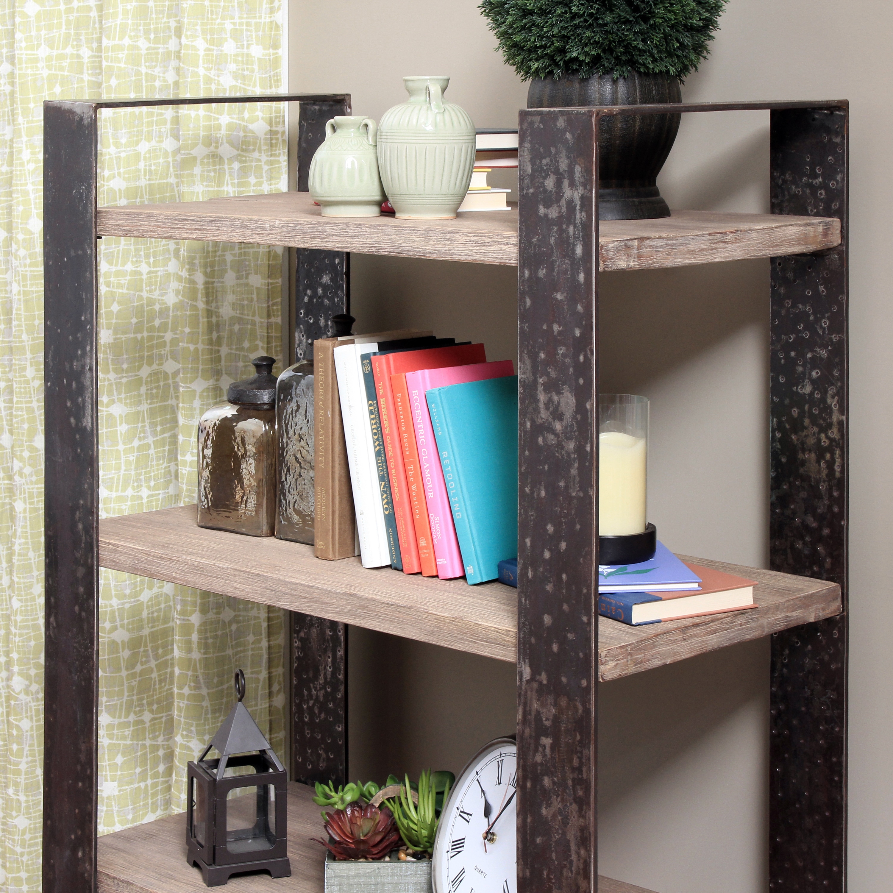 Wood And Wrought Iron Zal Gsp403 Medium Shelving Unit Free Wood And Wrought Iron Zal Gsp403 Medium Shelving Unit Free Shipping Today 9253796