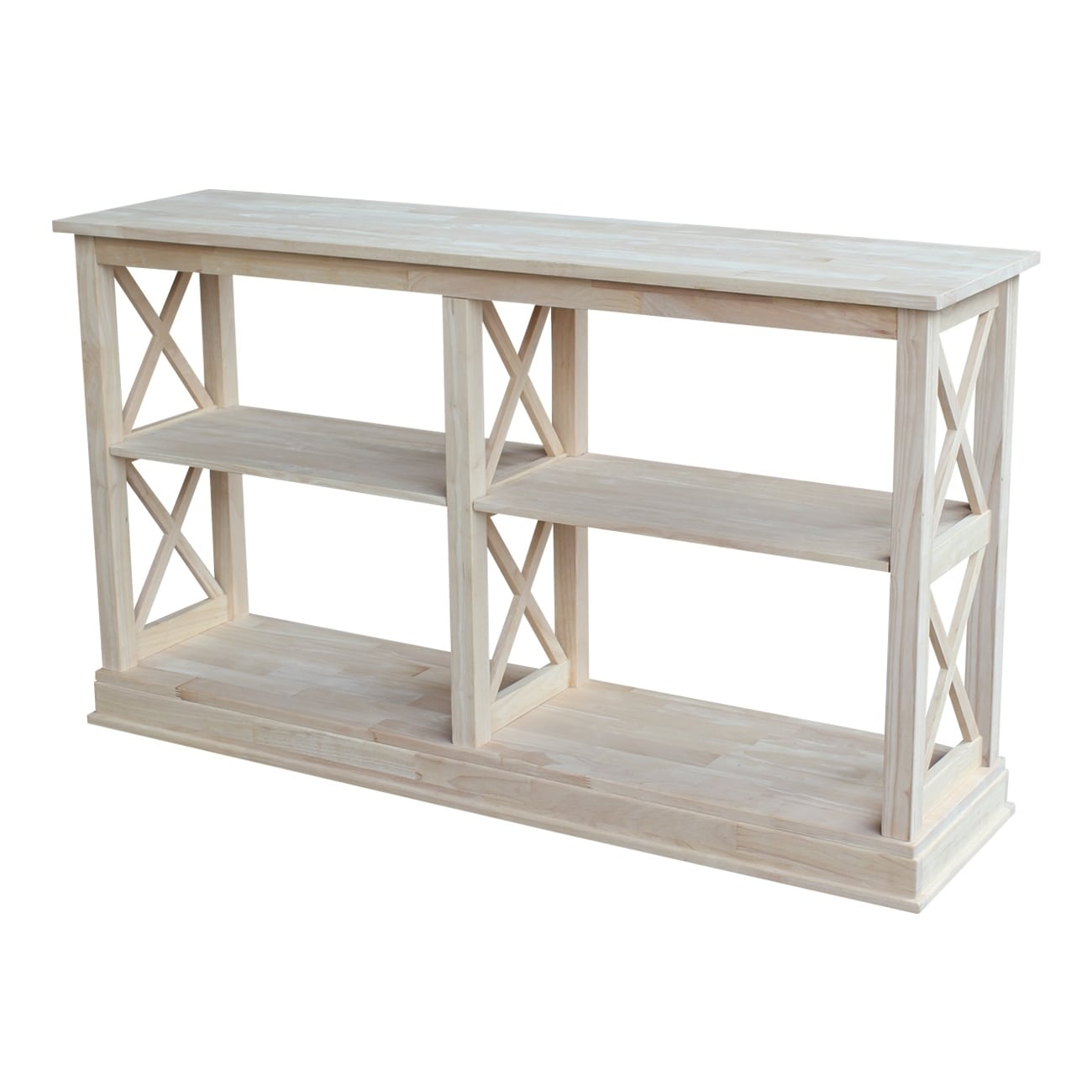 Hampton Unfinished Solid Parawood Sofa Server Table