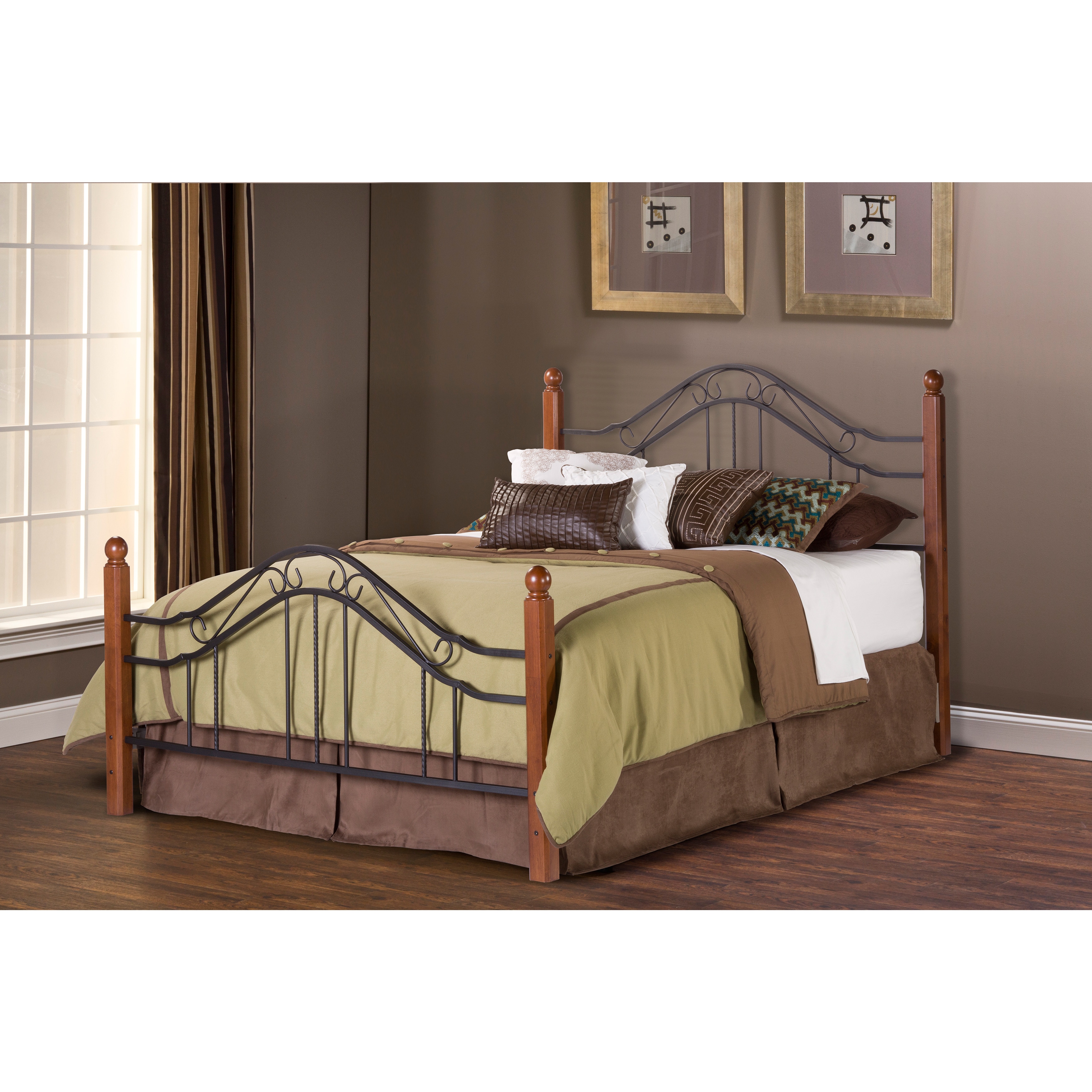 Madison Metal Frame Bed Set Overstock