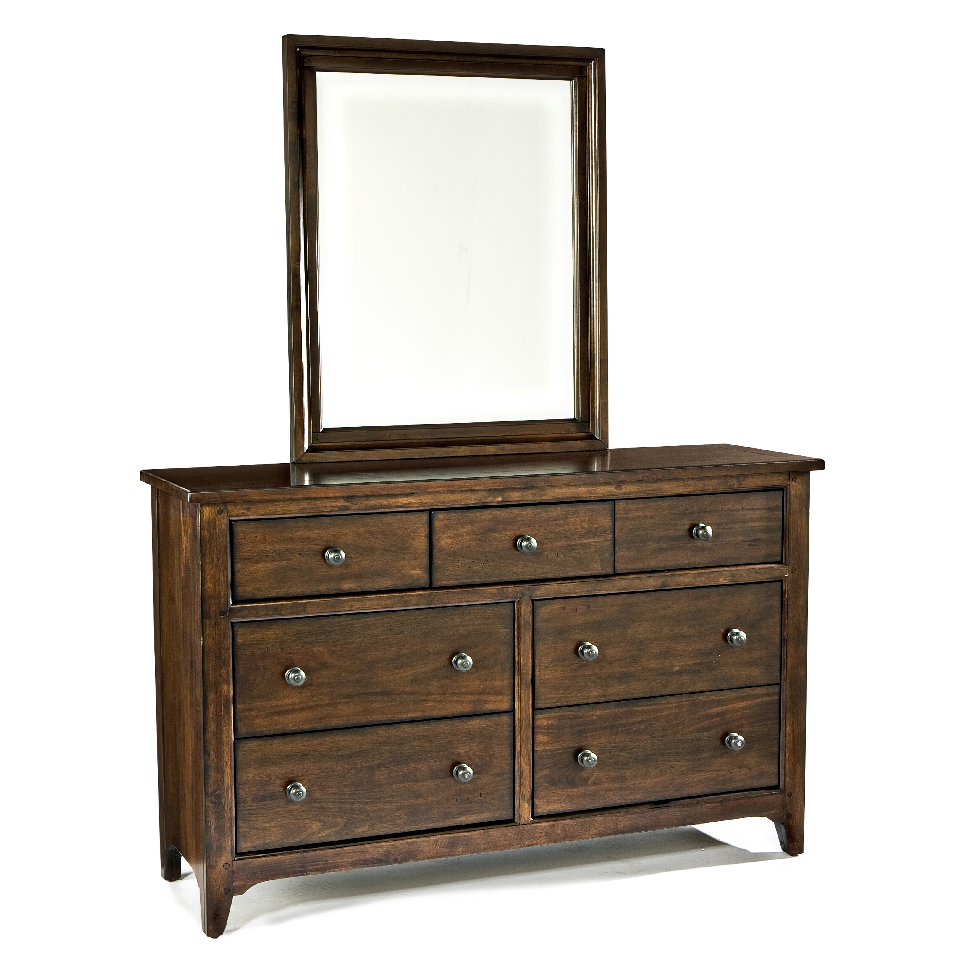 Jackson Solid Wood 7 Drawer Dresser And Mirror On Free Jackson Solid Wood 7 Drawer Dresser And Mirror On Free Shipping Today 9283936