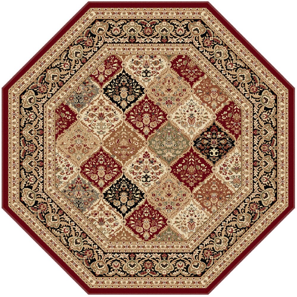 Shop Alise Rugs Soho Traditional Oriental Octagon Area Rug 53 X 5