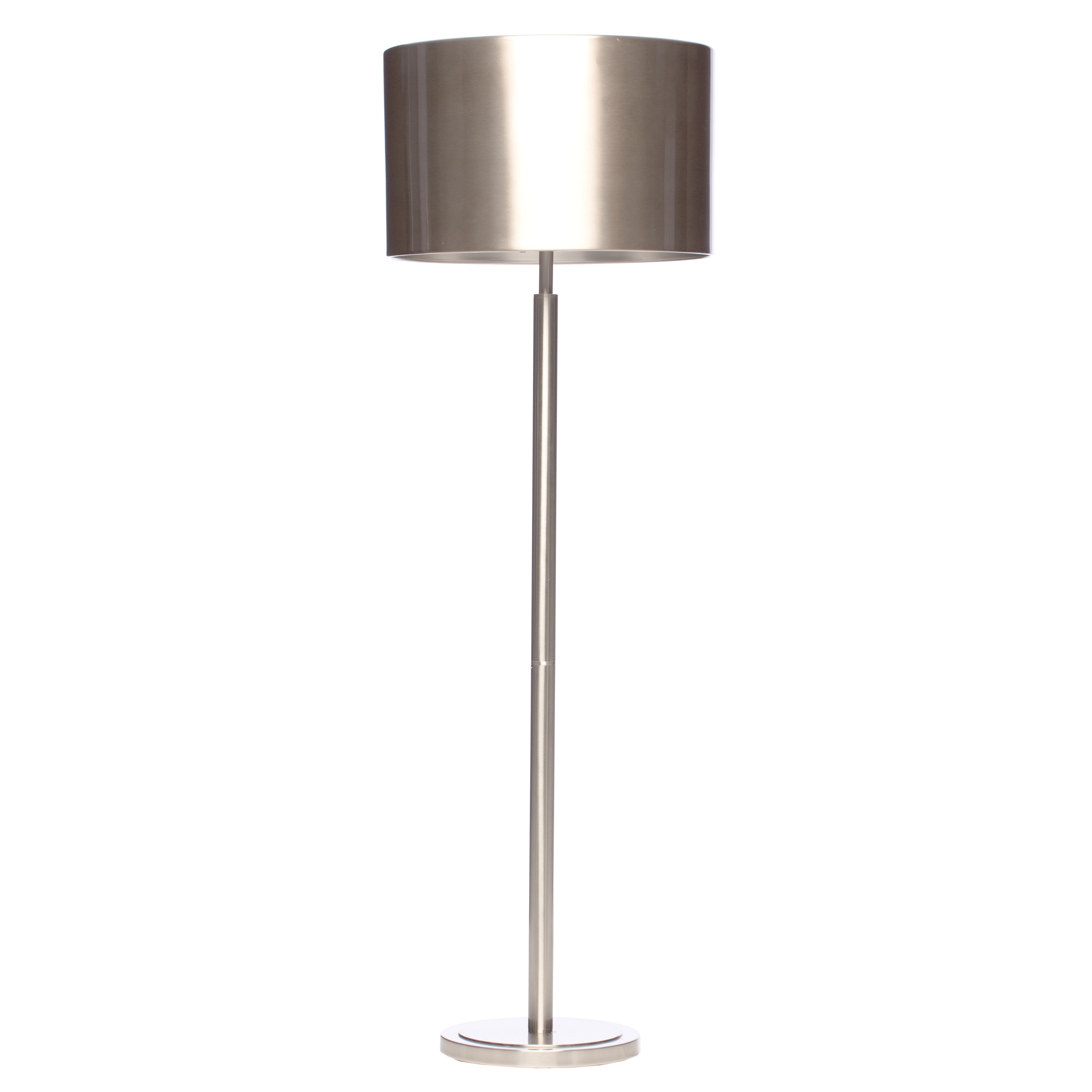 Nickel Metal Drum Shade 2 Light Floor Lamp Free Shipping Nickel Metal Drum Shade 2 Light Floor Lamp Free Shipping Today 9316449