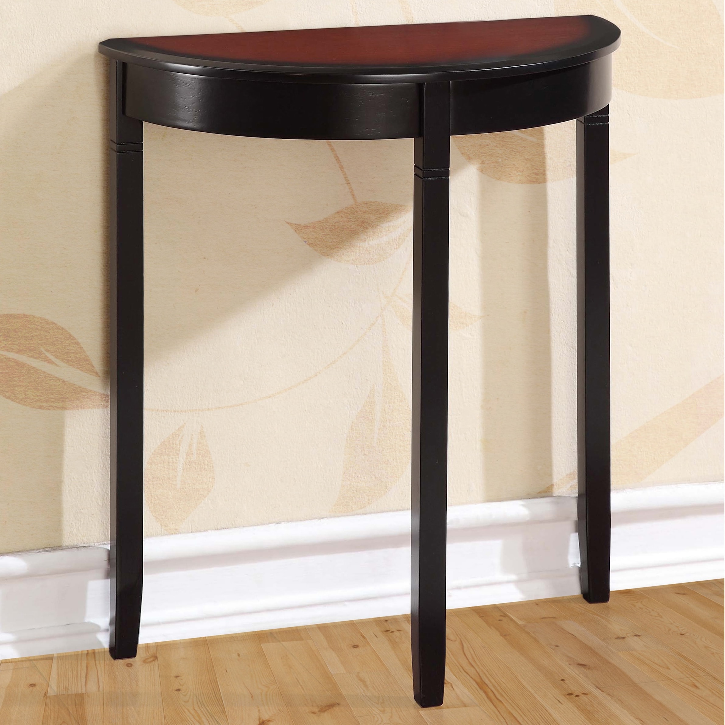 Linon Newton Half Moon Sofa Table Free Shipping Today Linon Newton Half Moon Sofa Table