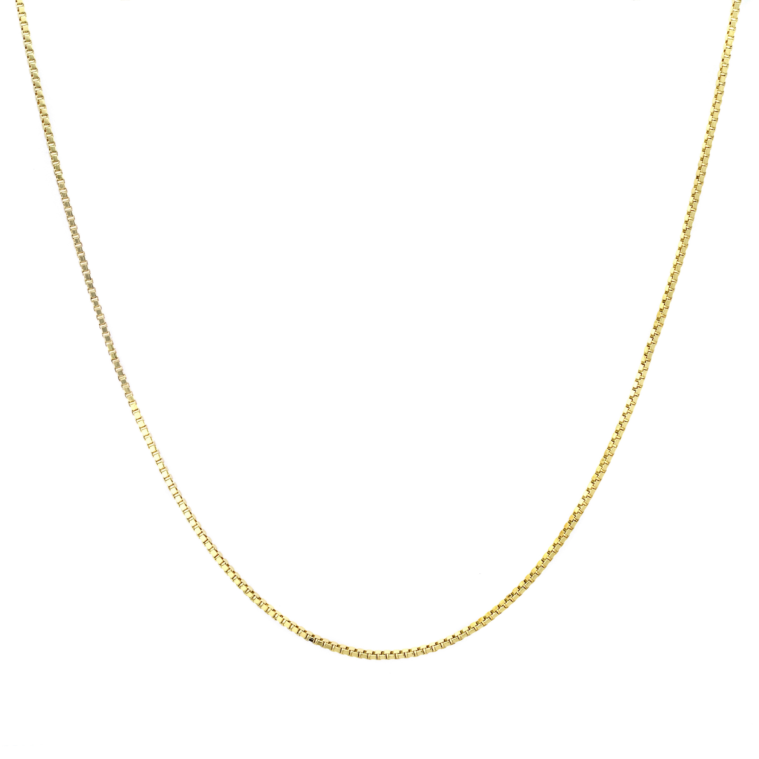 Shop Roberto Martinez 14k Gold Box Chain Necklace (14-inch - On Sale - Free Shipping Today - Overstock.com - 9363322
