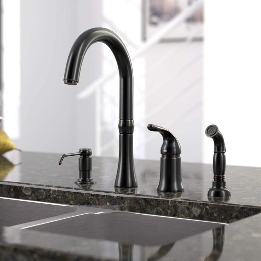 Sir Faucet 4 Hole Widespread Kitchen Faucet Overstock 9371913