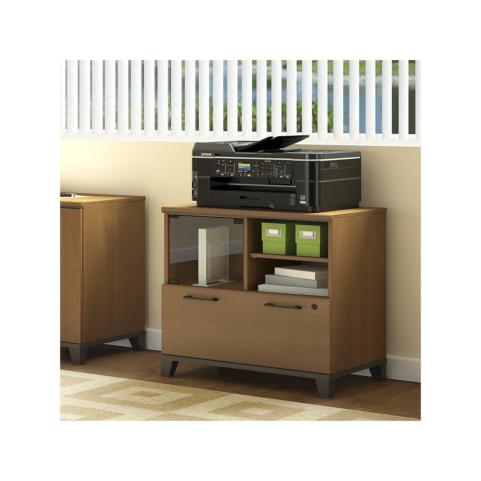 Bush Furniture Achieve Printer Stand File Cabinet Free Shipping