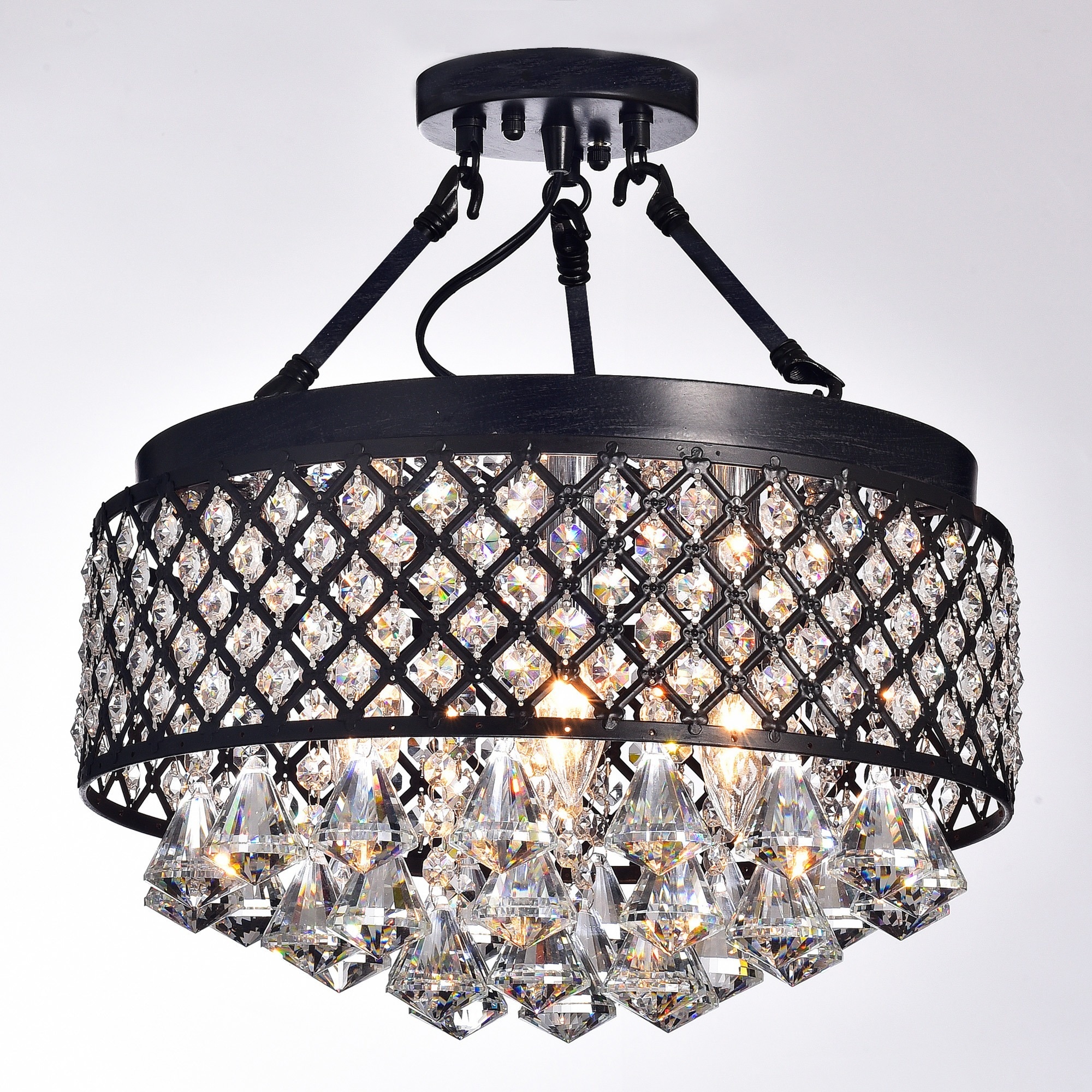 Silver Orchid Taylor 4 Light Antique Black Semi Flush Mount Silver Orchid Taylor 4 Light Antique Black Semi Flush Mount Crystal Chandelier Ships To Canada Ca 20254069
