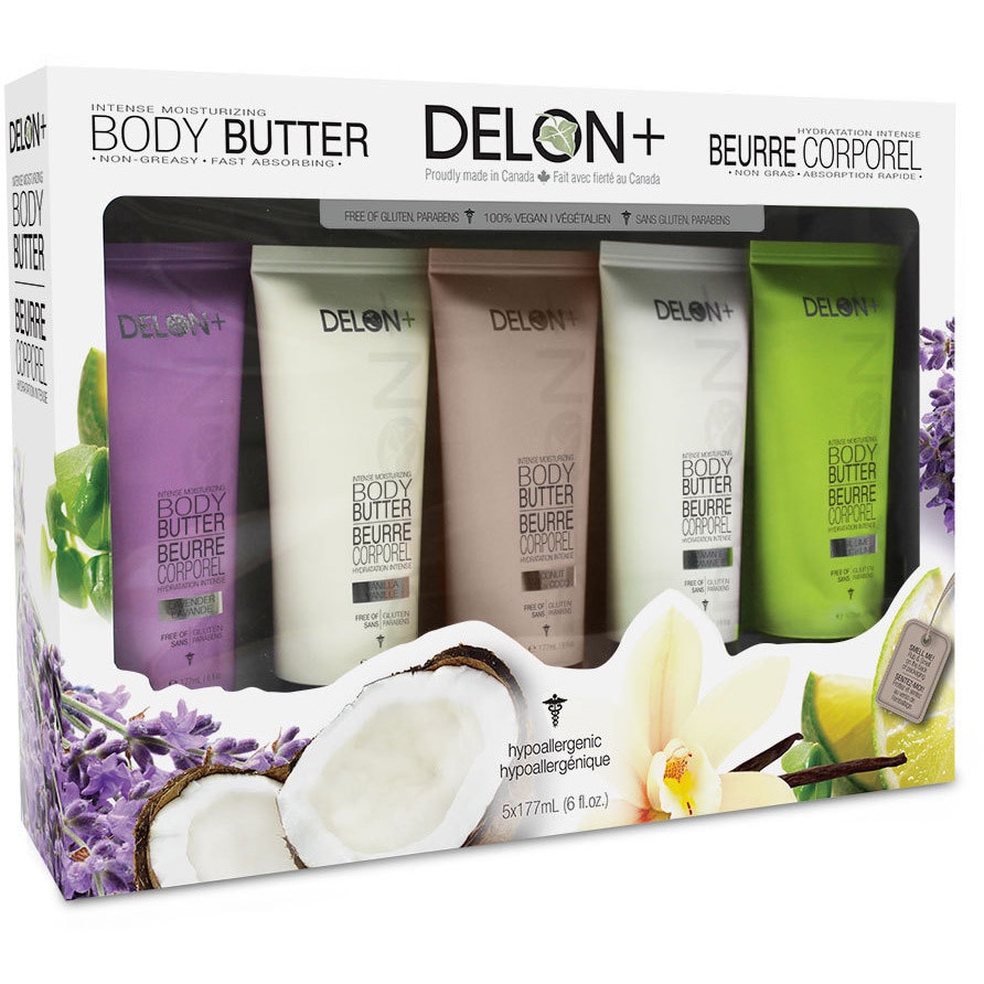 Shop Delon Intense Moisturizing 5 piece Body Butter Gift Set Free Shipping Orders Over $45 Overstock