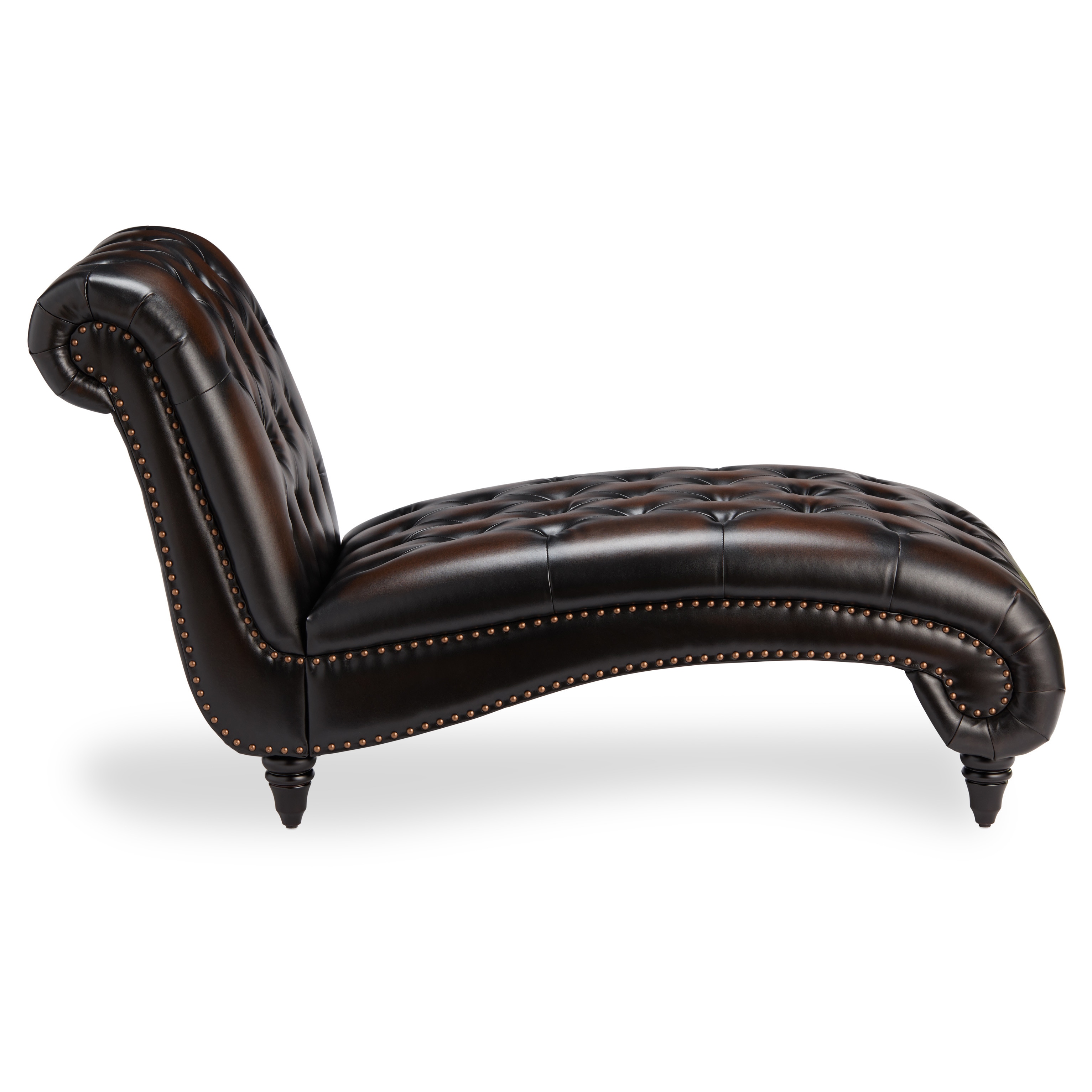 Abbyson Alessio Brown Leather Chaise On Free Shipping Abbyson Alessio Brown Leather Chaise On Free Shipping Today 9480067