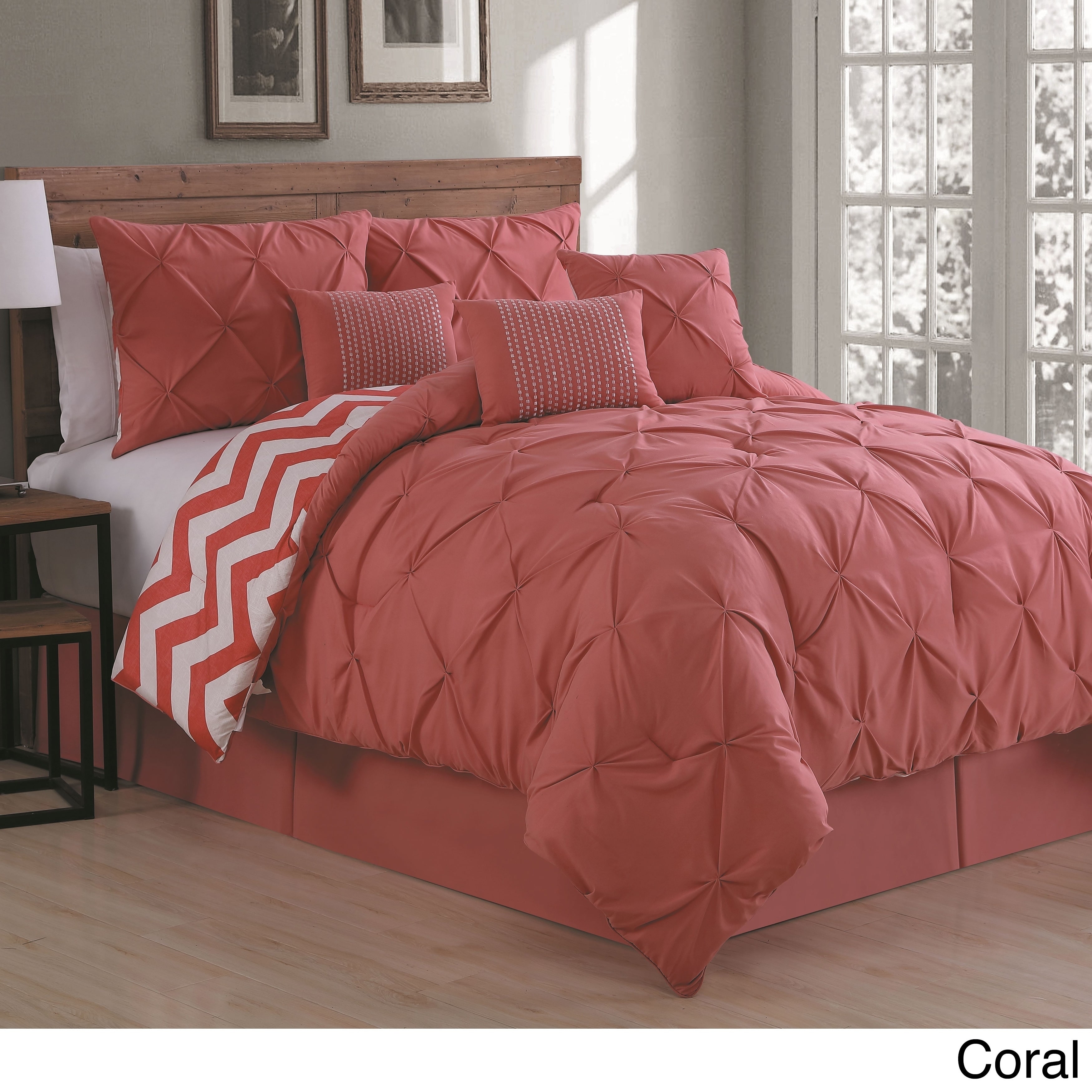 Avondale Manor Ella Pinch Pleat Reversible 7 Piece Comforter Avondale Manor Ella Pinch Pleat Reversible 7 Piece Comforter Set On Free Shipping Today 20559032