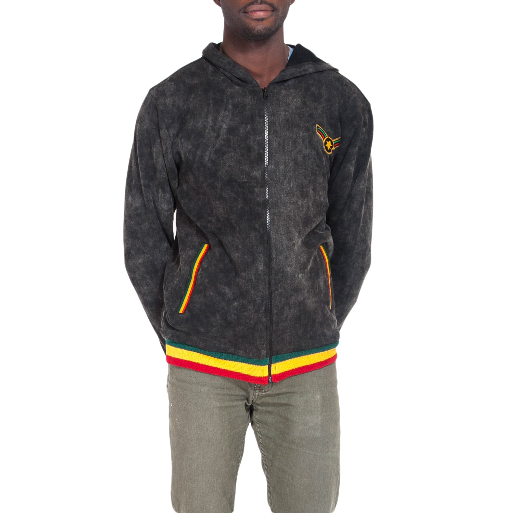 rasta tie dye hoodie