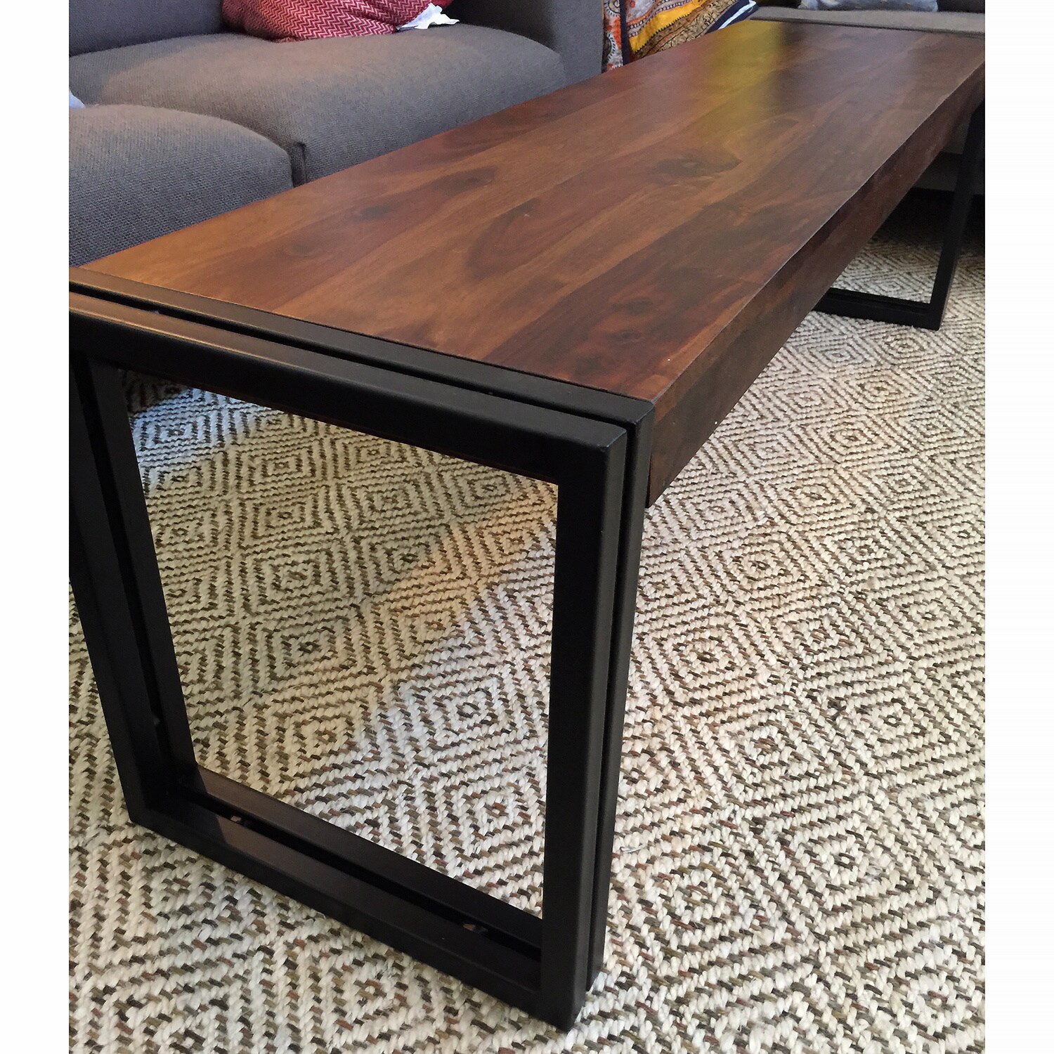 Handmade Timber Reclaimed Seesham Wood Bench With Metal Handmade Timber Reclaimed Seesham Wood Bench With Metal Legs India On Free Shipping Today 9506253