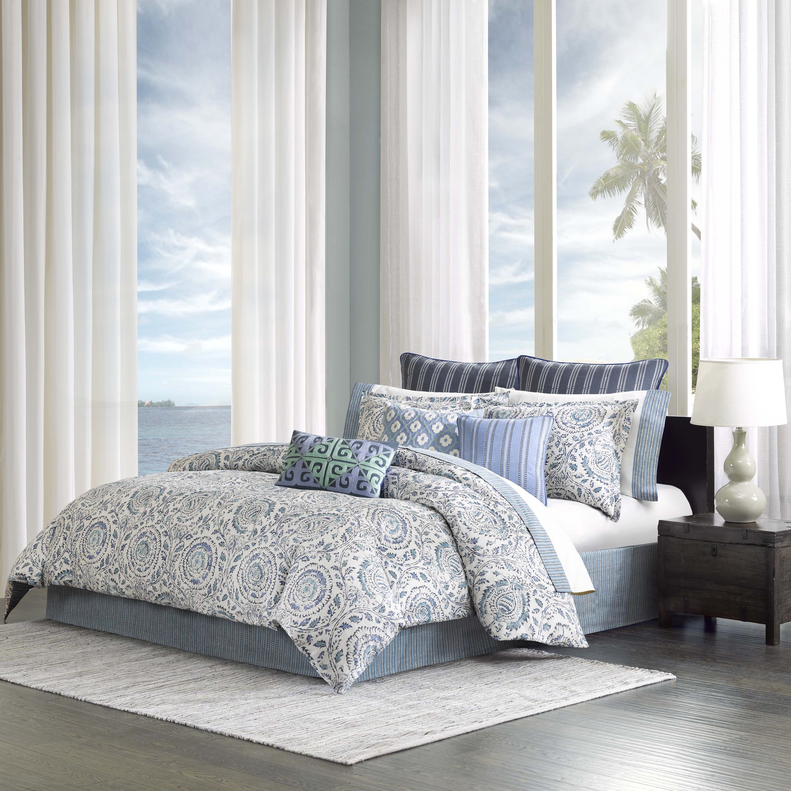 Echo Design La Blue Cotton Comforter Set Free Shipping On Echo Design La Blue Cotton Comforter Set Free Shipping On Orders Over 45 9517819