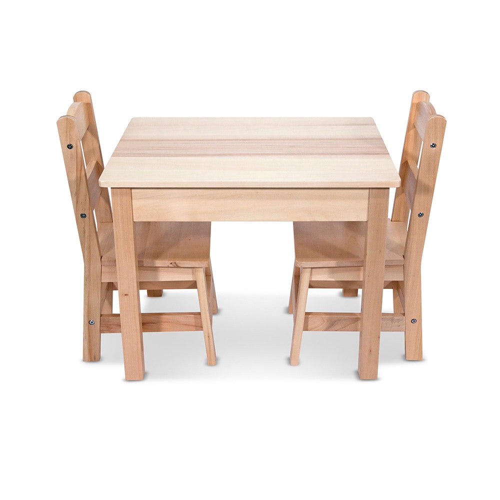 Melissa Doug Children S Natural Brown Wooden Table And Chairs Melissa Doug Children S Natural Brown Wooden Table And Chairs Set On Free Shipping Today 9536119