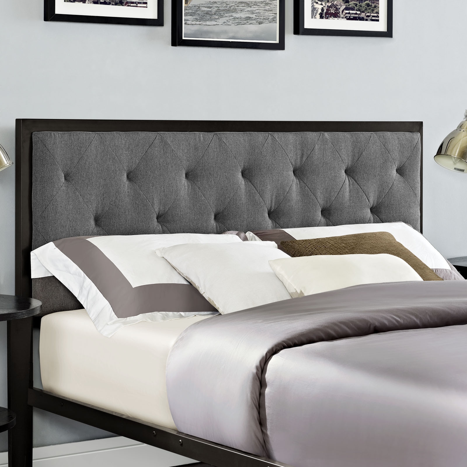 Mia Queen Fabric Platform Bed Free Shipping Today Mia Queen Fabric Platform Bed Free Shipping Today