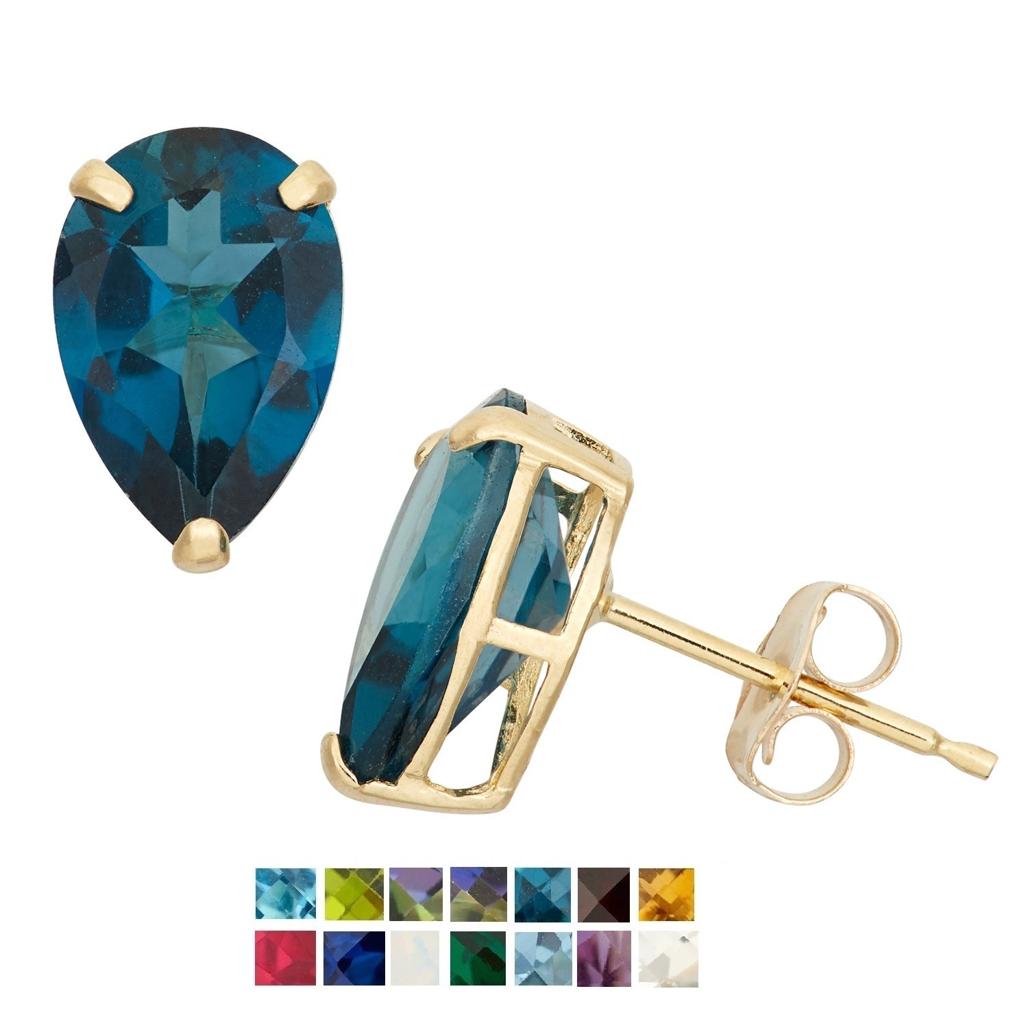 Gioelli 10k Yellow Gold Birthstone Stud Earrings Free Gioelli 10k Yellow Gold Birthstone Stud Earrings Free Shipping Today 9626333