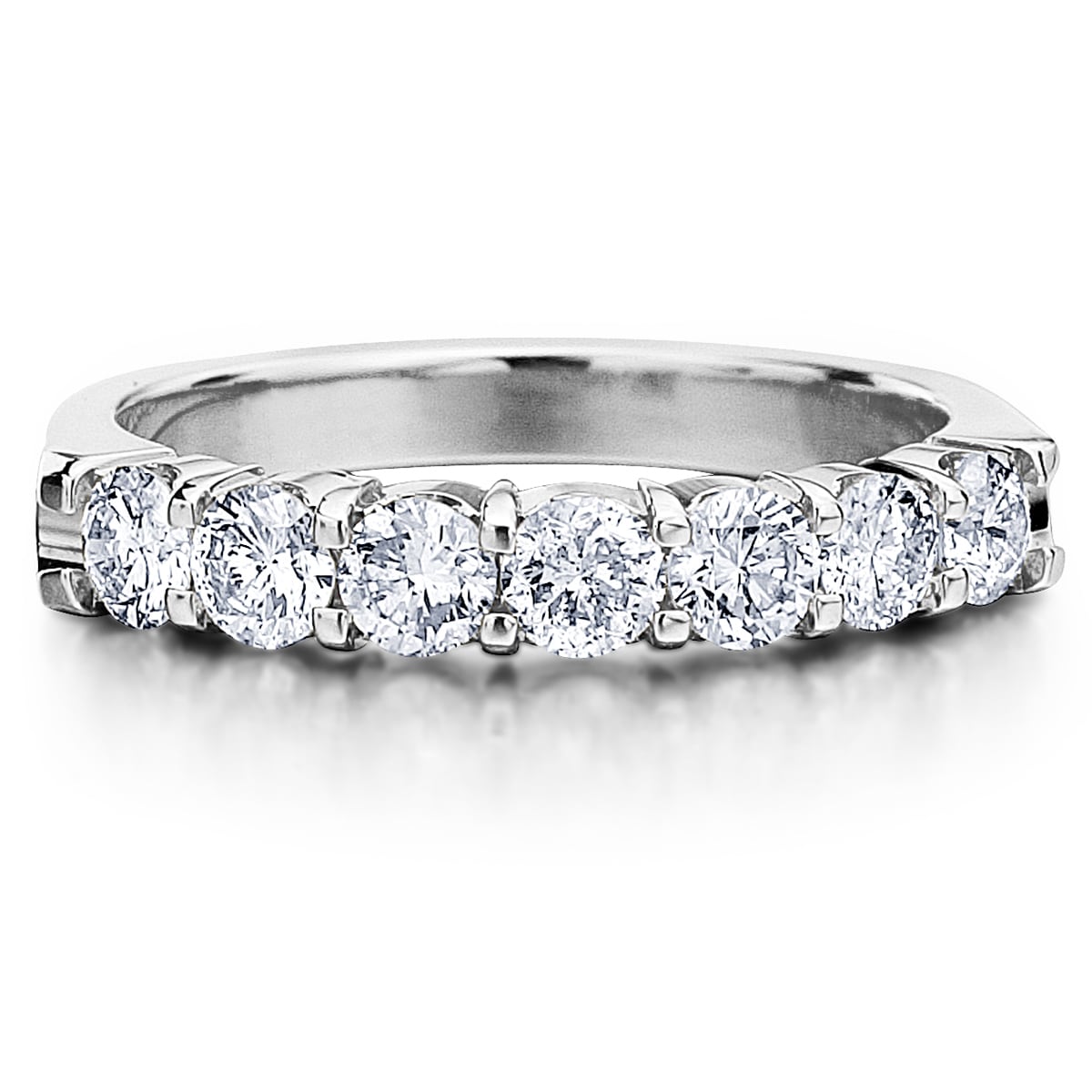 Amore Platinum 1ct Tdw 7 Stone Shared G Diamond Ring Free Amore Platinum 1ct Tdw 7 Stone Shared G Diamond Ring Free Shipping Today 9629465