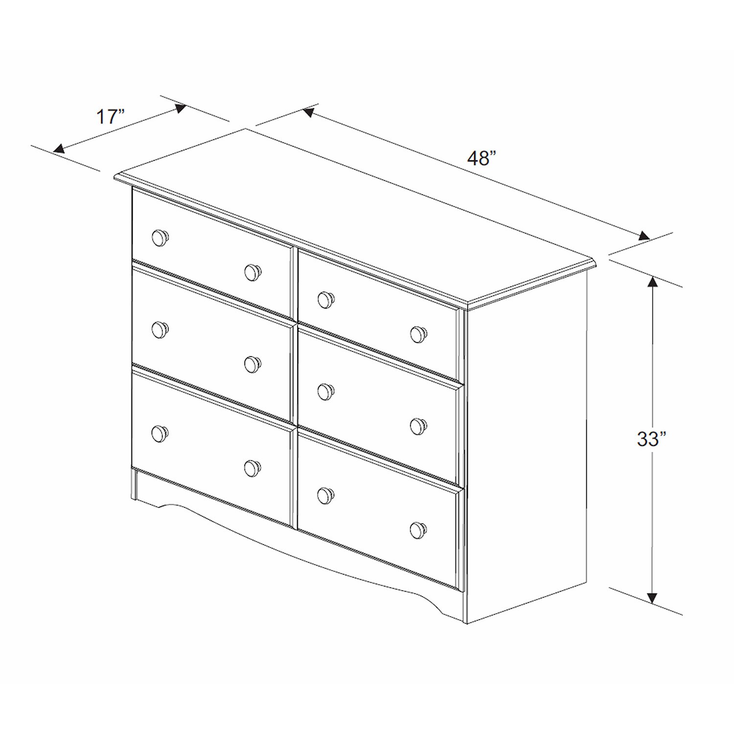 Solid Wood 6 Drawer Double Dresser By Palace Imports Free Solid Wood 6 Drawer Double Dresser By Palace Imports Free Shipping Today 9658521