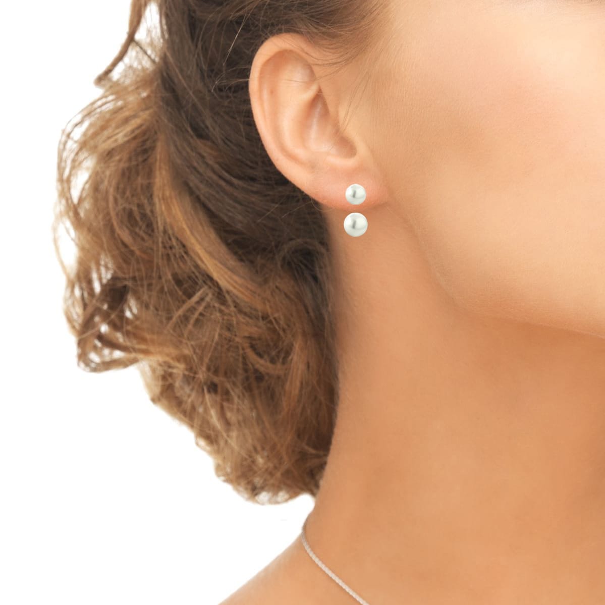Sterling Silver Freshwater Pearl Front Back Earrings Color Sterling Silver Freshwater Pearl Front Back Earrings Color Options On Free Shipping Orders Over 45 9694375