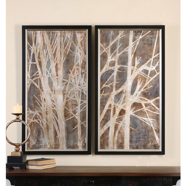 Uttermost Grace Feyock Twigs Hand Painted Oil Wall Art Set Uttermost Grace Feyock Twigs Hand Painted Oil Wall Art Set Of 2 Free Shipping Today 9729695