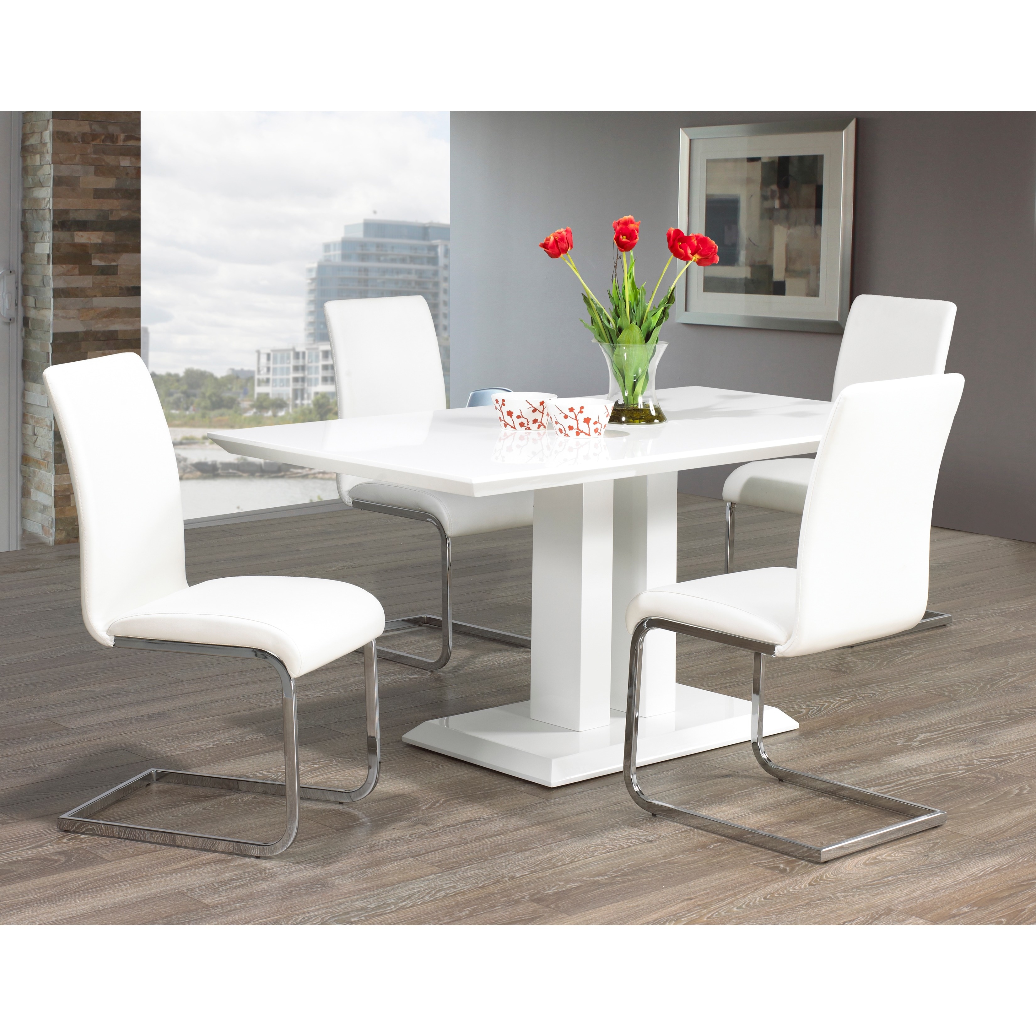 Clay Alder Home University Maxim Chrome Faux Leather Dining Clay Alder Home University Maxim Chrome Faux Leather Dining Chair Set Of 2 Free Shipping Today 20254904