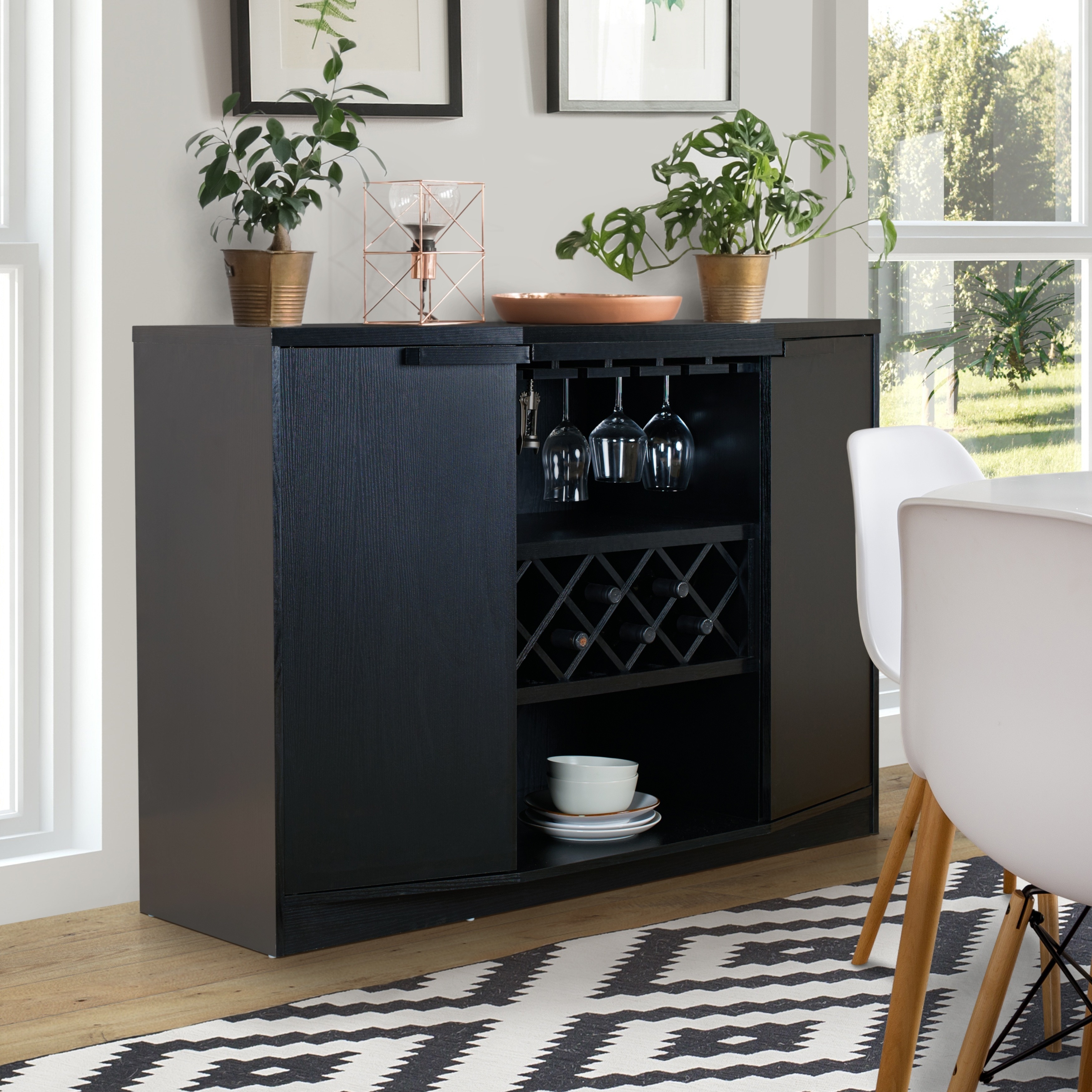 Shop Chapline Contemporary Wine Bar Buffet By FOA On Sale Free