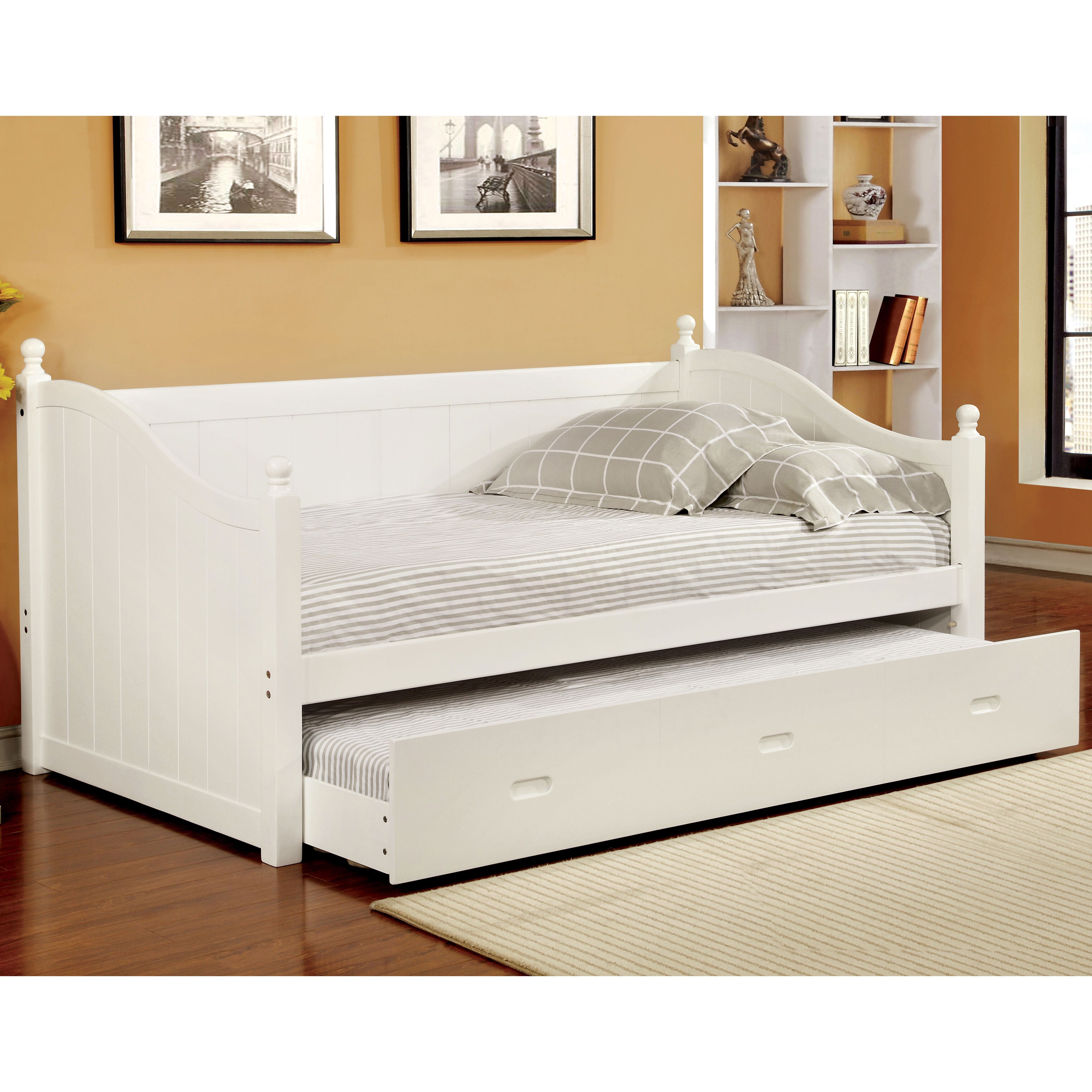 Furniture Of America Cornelia Cottage Style Trundle Daybed On Furniture Of America Cornelia Cottage Style Trundle Daybed