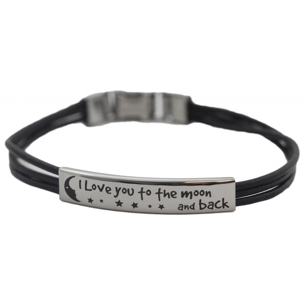 Leather I Love You To The Moon And Back Bracelet On Leather I Love You To The Moon And Back Bracelet On Free Shipping Orders Over 45 9833832