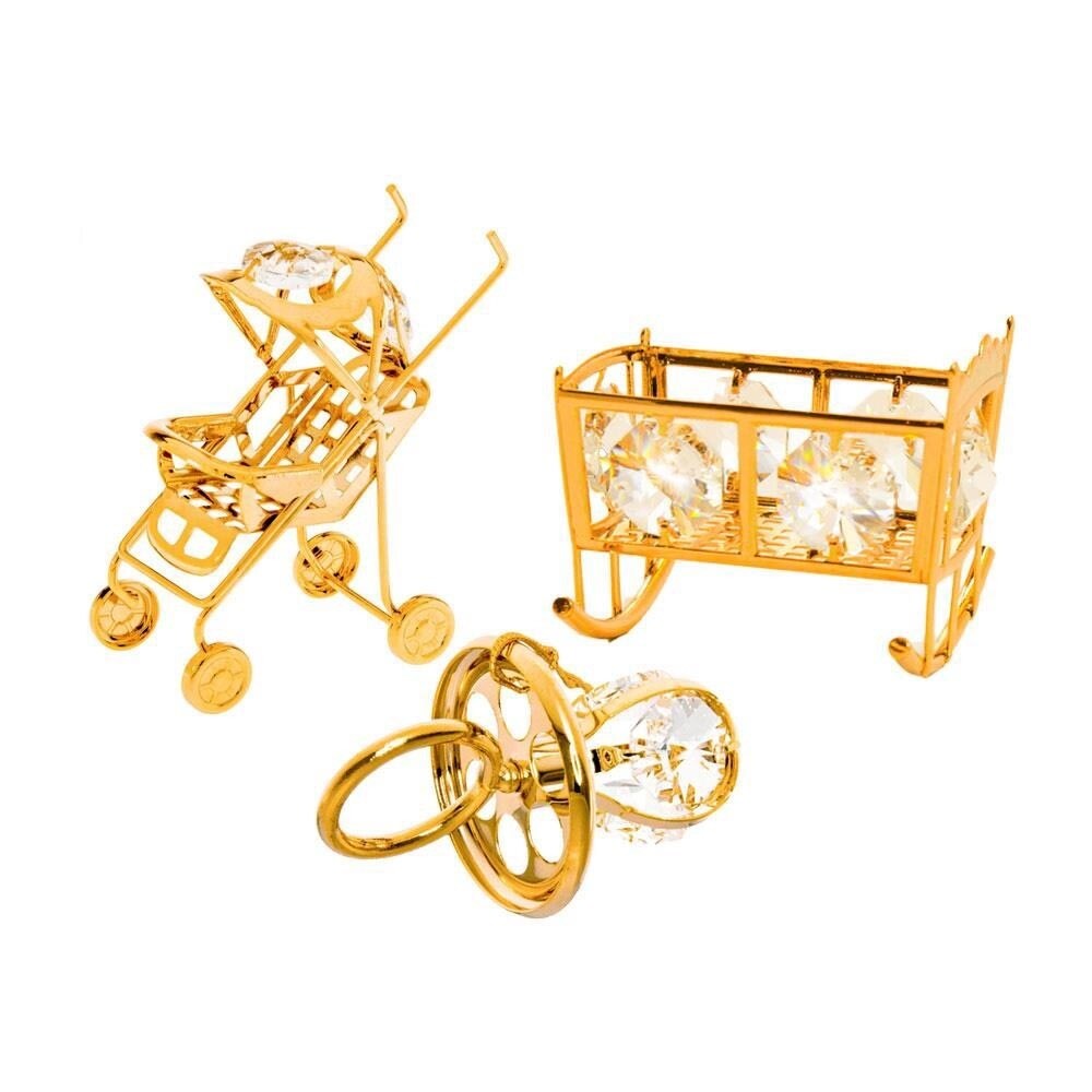 baby ornaments gold