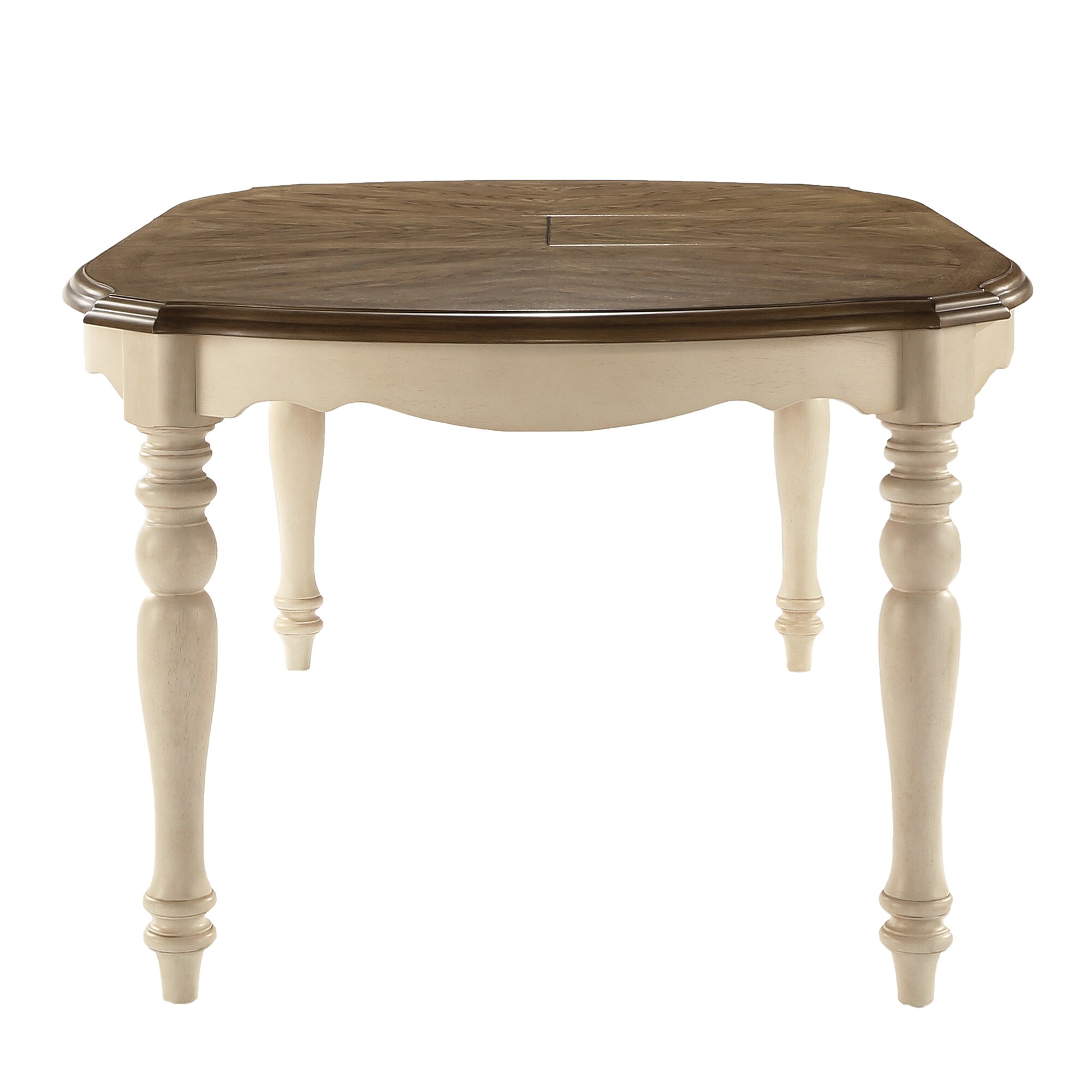 Shayne Country Antique Two Tone White Extending Dining Table By Shayne Country Antique Two Tone White Extending Dining Table By Inspire Q Clic Free Shipping Today 9985503