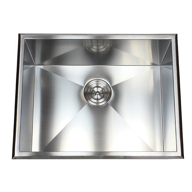 shop 23 inch stainless steel single bowl topmount drop in zero radius kitchen laundry utility sink 16 gauge on sale free shipping today overstockcom - Stainless Utility Sink shop 23 inch stainless steel single bowl topmount drop in zero radius kitchen laundry utility sink 16 gauge on sale free shipping today overstockcom - Stainless Utility Sink