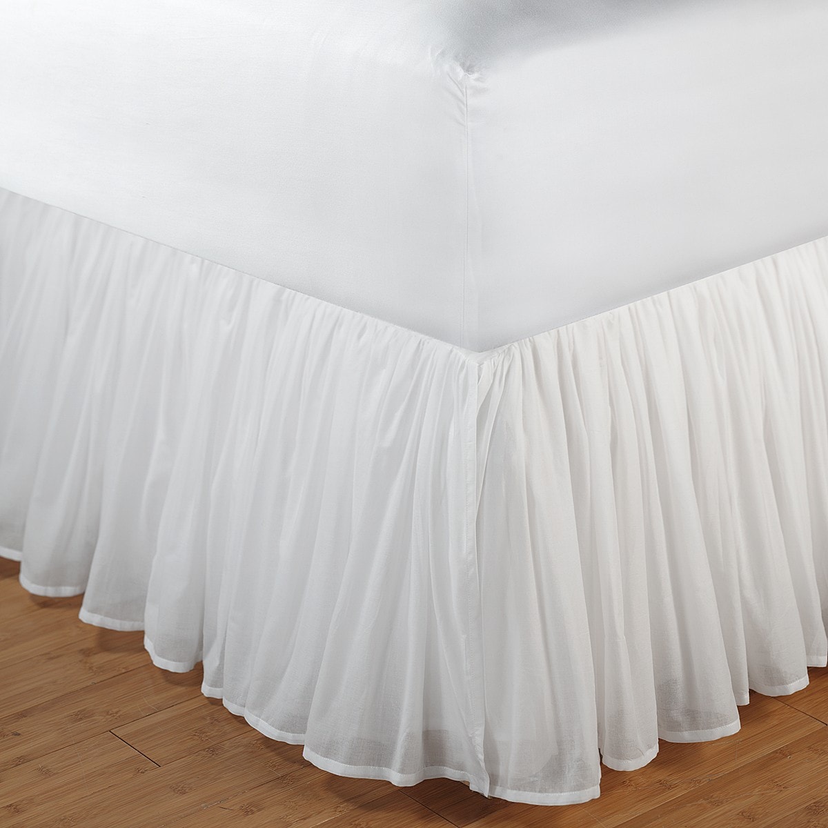 Greenland Home Fashions White King Size Voile 15 Inch Drop Greenland Home Fashions White King Size Voile 15 Inch Drop Bedskirt Free Shipping Today 6128151