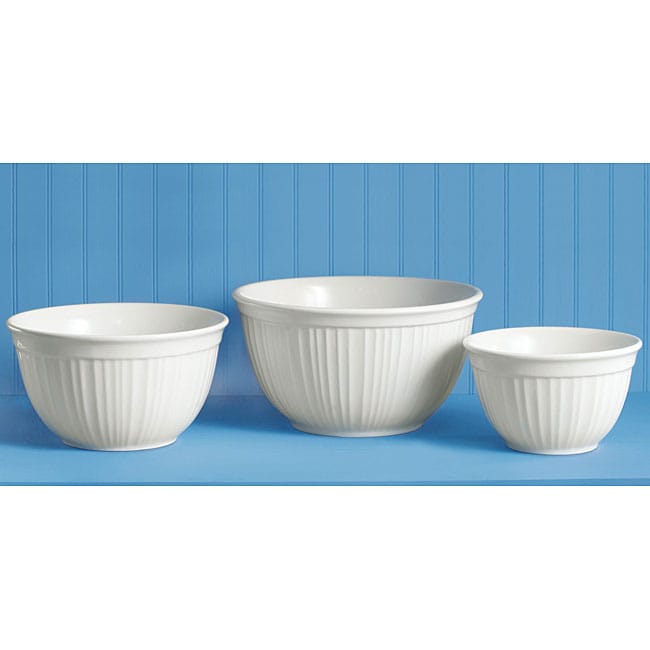 Shop CorningWare French White 3-piece Bowl Set - Free Shipping On ... Shop CorningWare French White 3-piece Bowl Set - Free Shipping On ...